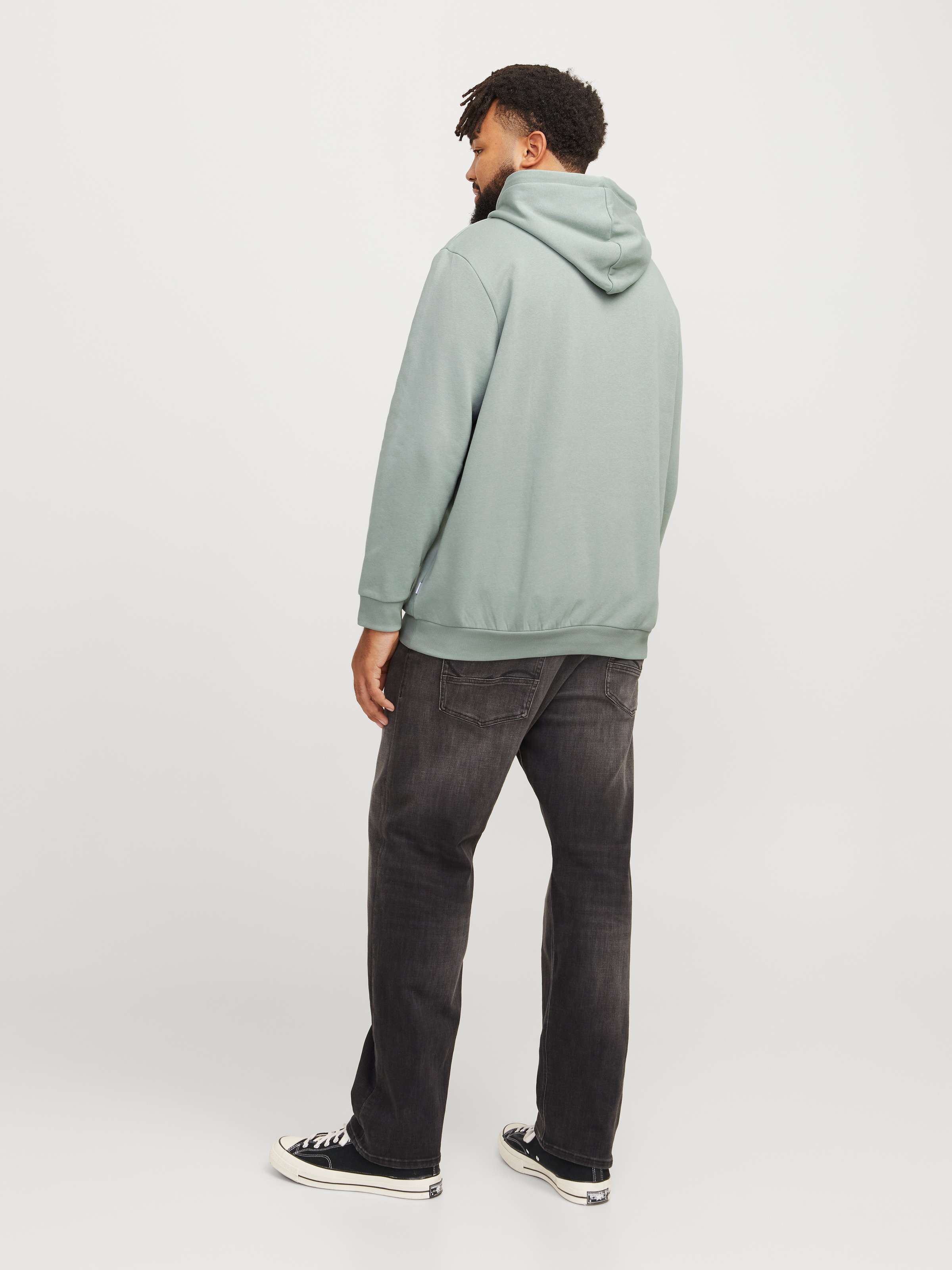 Jack & Jones PlusSize Kapuzensweatshirt »JJEBRADLEY SWEAT HOOD NOOS PLS«, mit Rippbündchen