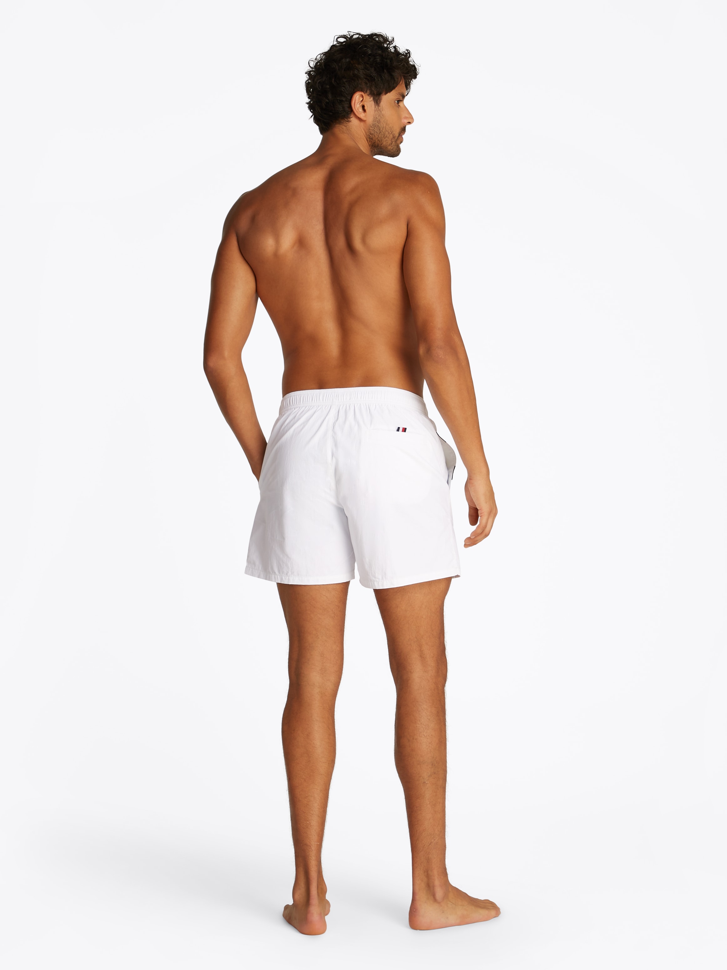 Tommy Hilfiger Swimwear Badeshorts »MEDIUM DRAWSTRING«, mit grossem Logo