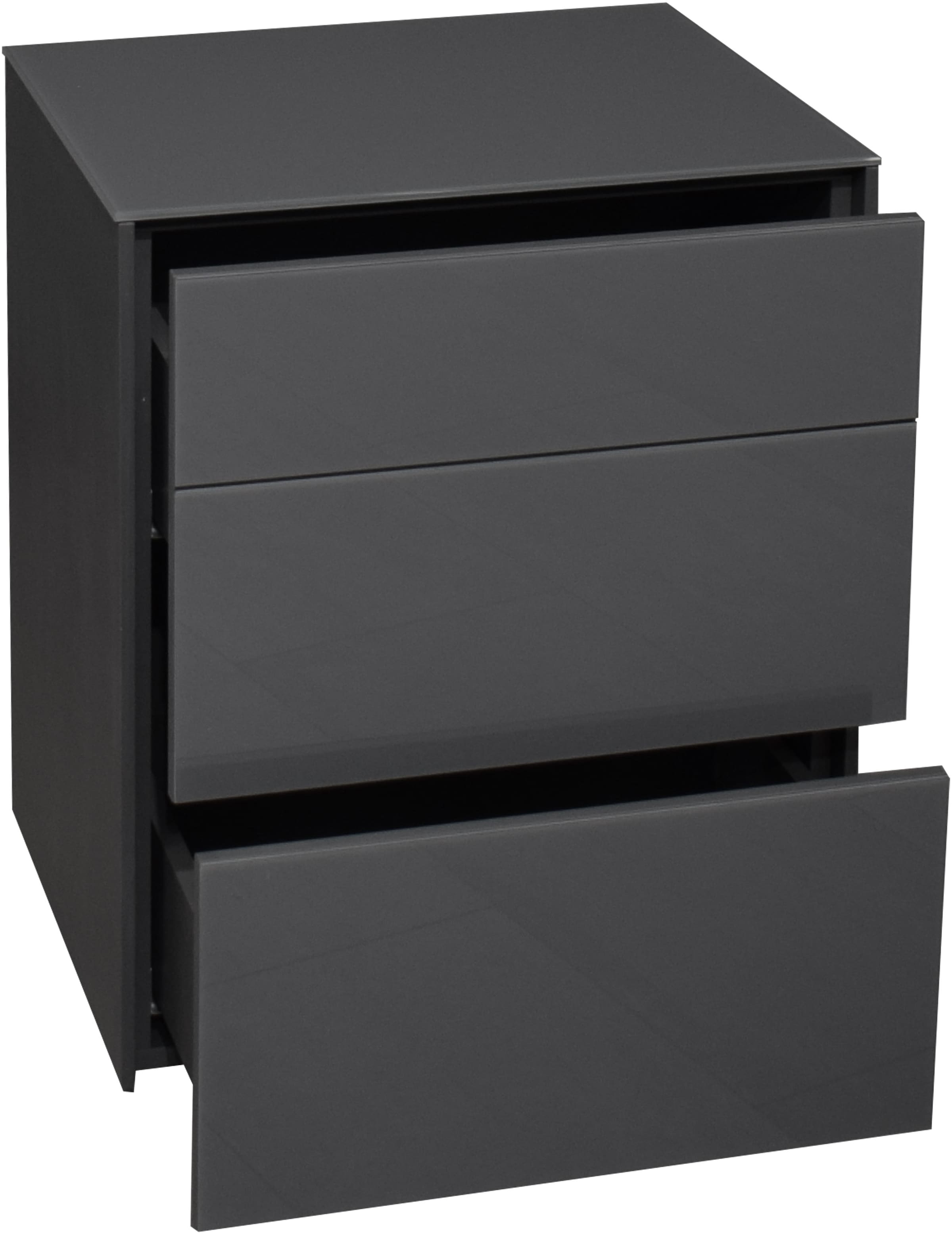 Mäusbacher Kommode »Imola TOPSELLER!«, Mäusbacher Kommode, mit Glasfront und Glasoberplatte, 2 Schubladen