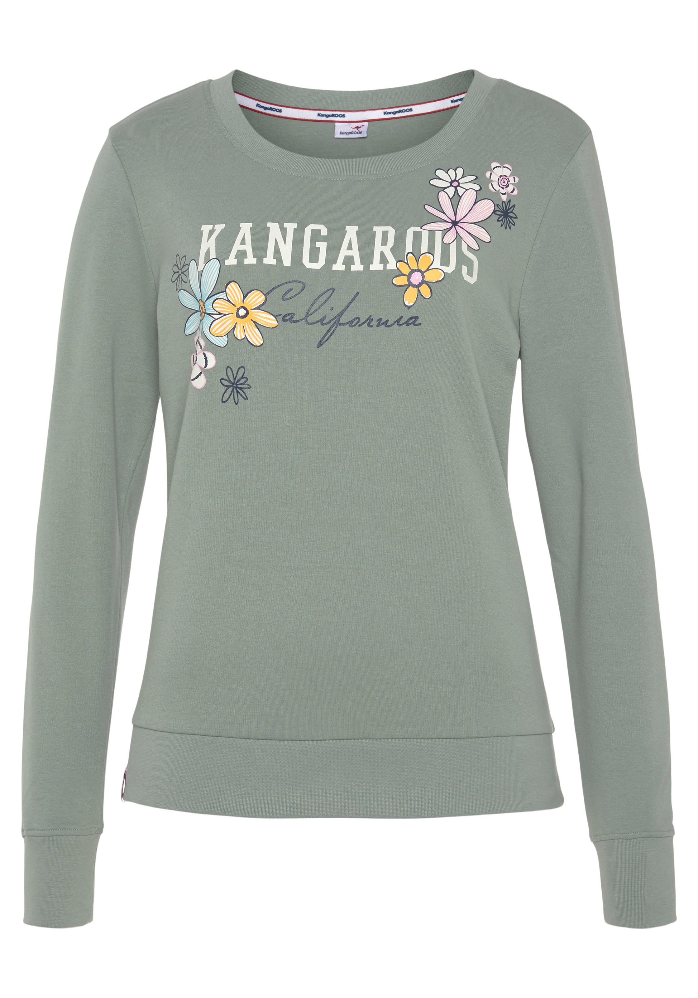 KangaROOS Sweatshirt, mit grossem Label Print - NEUE-KOLLEKTION