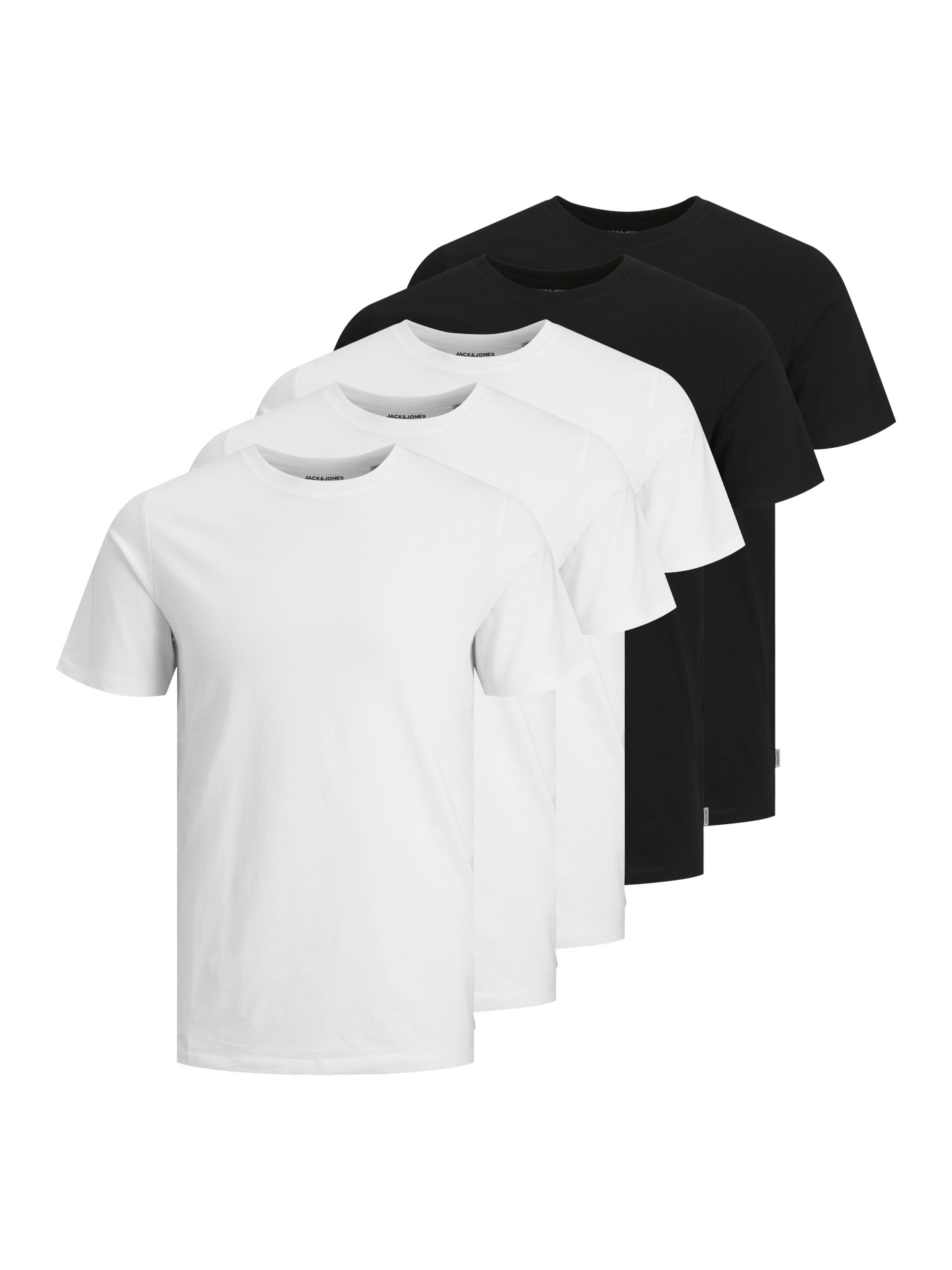 Jack & Jones T-Shirt »JJEORGANIC BASIC TEE SS O-NE 5PK MP NOOS« Packung, 5er-Pack, 5 Stk.