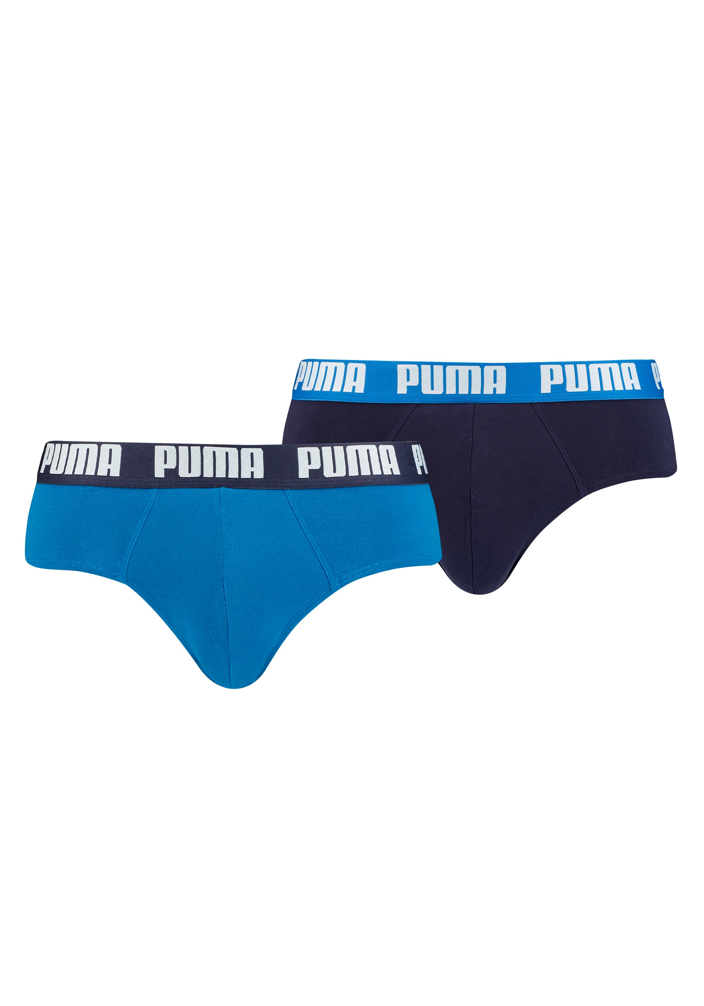 PUMA Slip »PUMA MEN EVERYDAY BRIEFS 2P« Packung, 2er Pack, mit Logobund