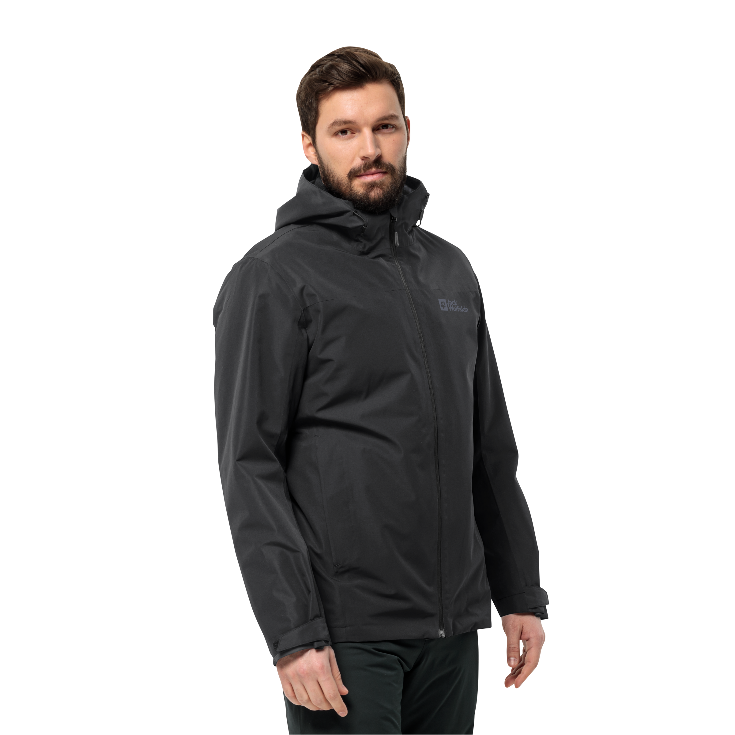 Jack Wolfskin 3-in-1-Funktionsjacke »TAUBENBERG 3IN1 JKT M«, mit Kapuze, mit wasserabweisenden Reissverschlüssen, Wasserdicht, Atmungsaktiv