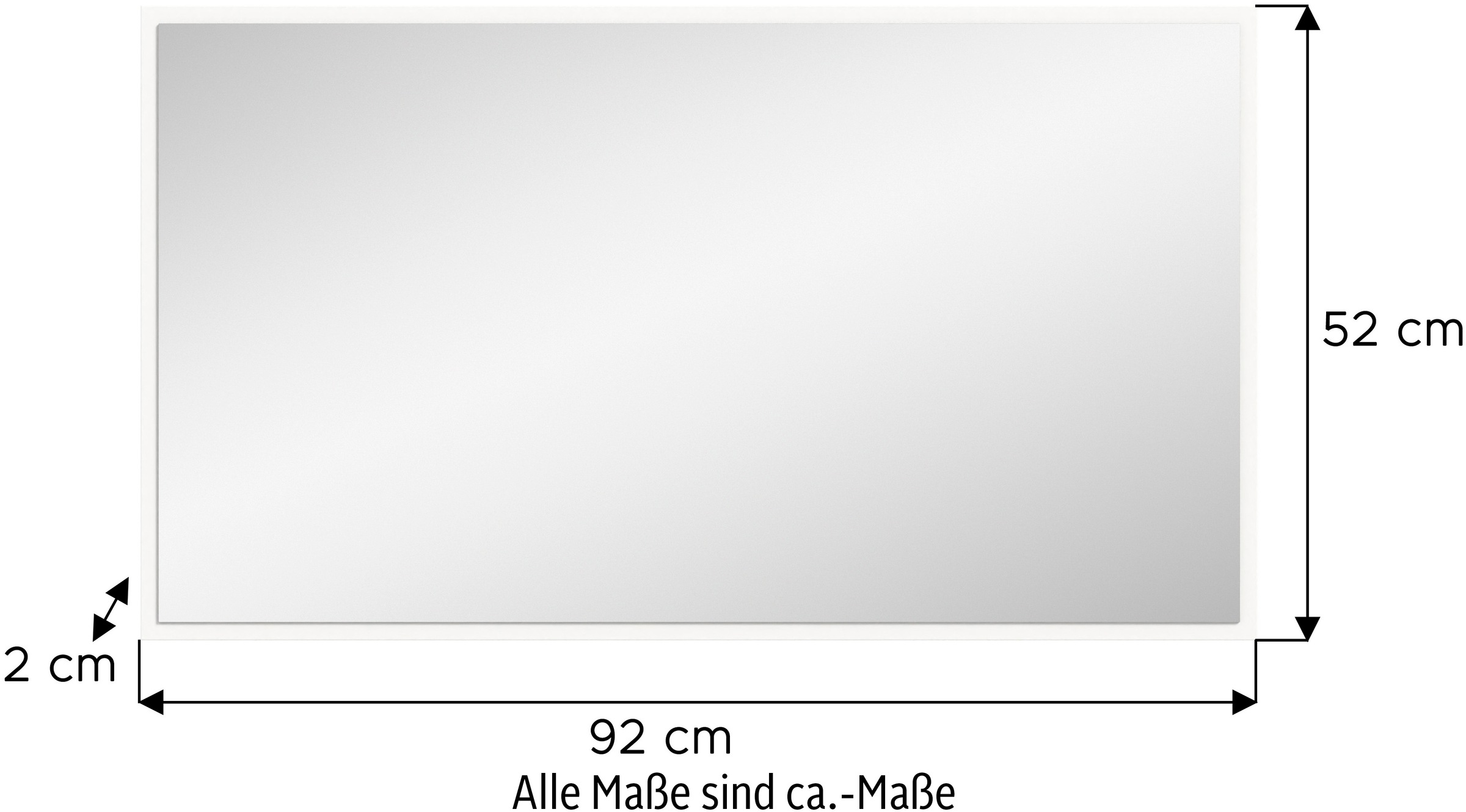INOSIGN Spiegel »Trondheim, Spiegel Breite 92 cm«, (1 St.), grosse Spiegelfläche, Gardeobenspiegel, Flur, Diele