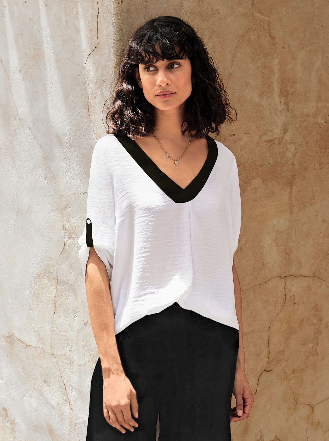 Inspirationen Satinbluse