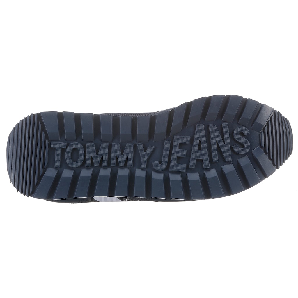 Tommy Jeans Sneaker »RETRO LEATHER TJM ESS«, mit grosser Logoverzierung, Freizeitschuh, Halbschuh, Schnürschuh