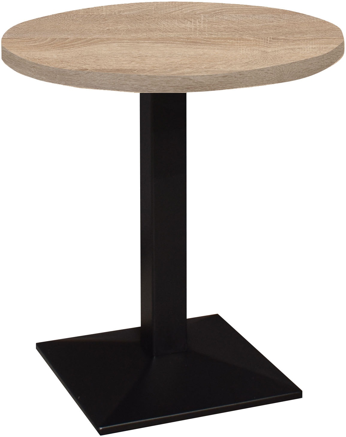 Mäusbacher "Big Bistro Metall" Quadrat-Säulengestell, eckige Platte Ø 70 cm H 75 cm
