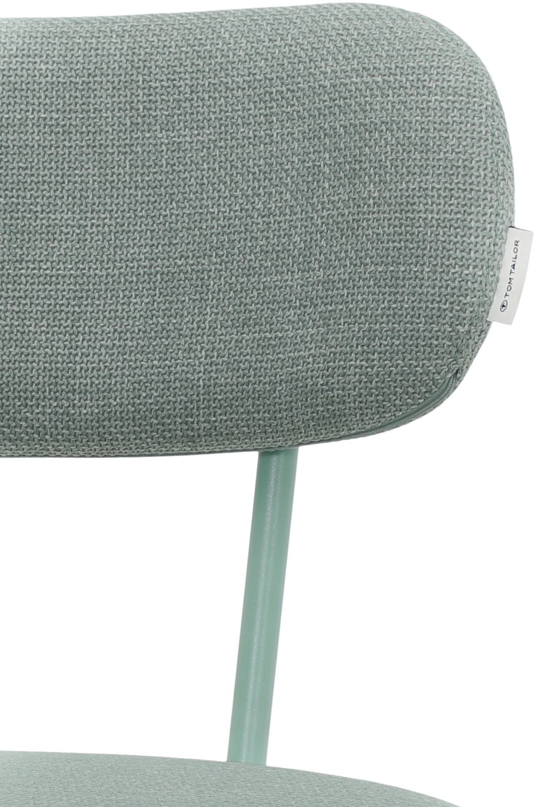 TOM TAILOR HOME 4-Fussstuhl »SOFT PAD CHAIR«, (Set), 2 St., Webstoff, Esszimmerstuhl, 4-Fussgestell, mit Rückenausschnitt