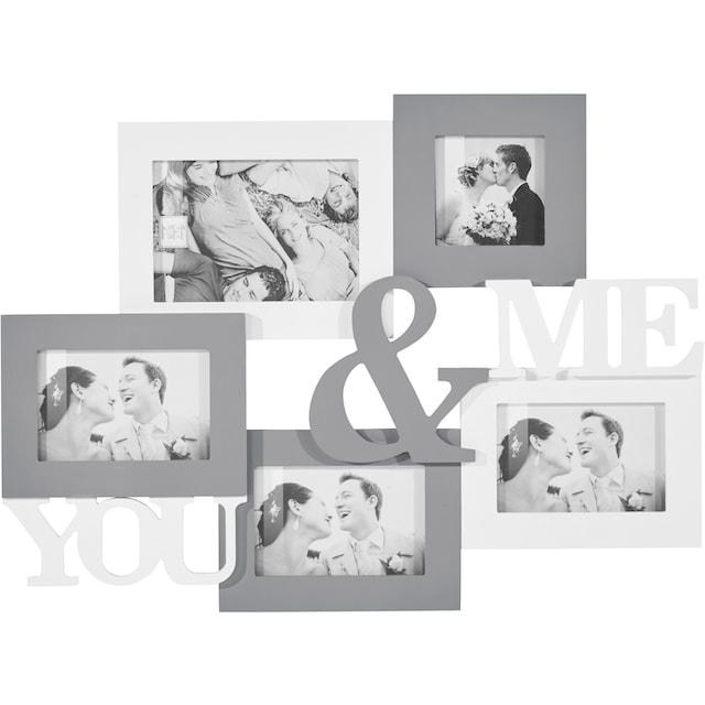 my home Bilderrahmen Collage »YOU & ME«, für 5 Bilder, Fotorahmen online  kaufen | Jelmoli-Versand