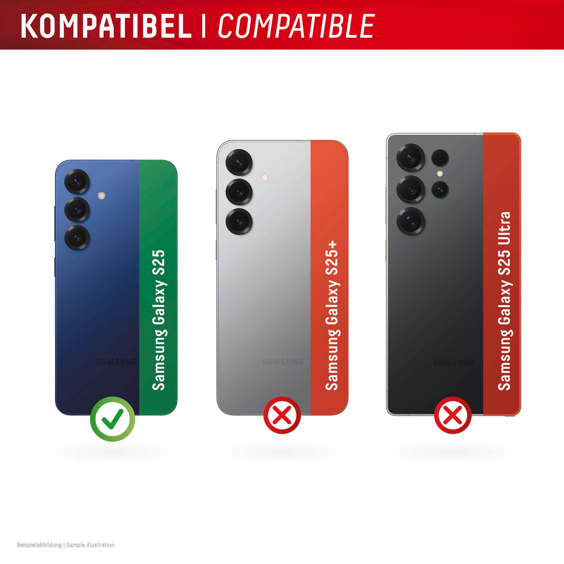 Displex Kameraschutzglas »Camera Lens Glass Single Glass Ring Protector«, für Samsung Galaxy S25, (Packung, 2x Einzellinsen-Schutzringe), Objektivschutz, Kameraschutz, kratz- & stossfest