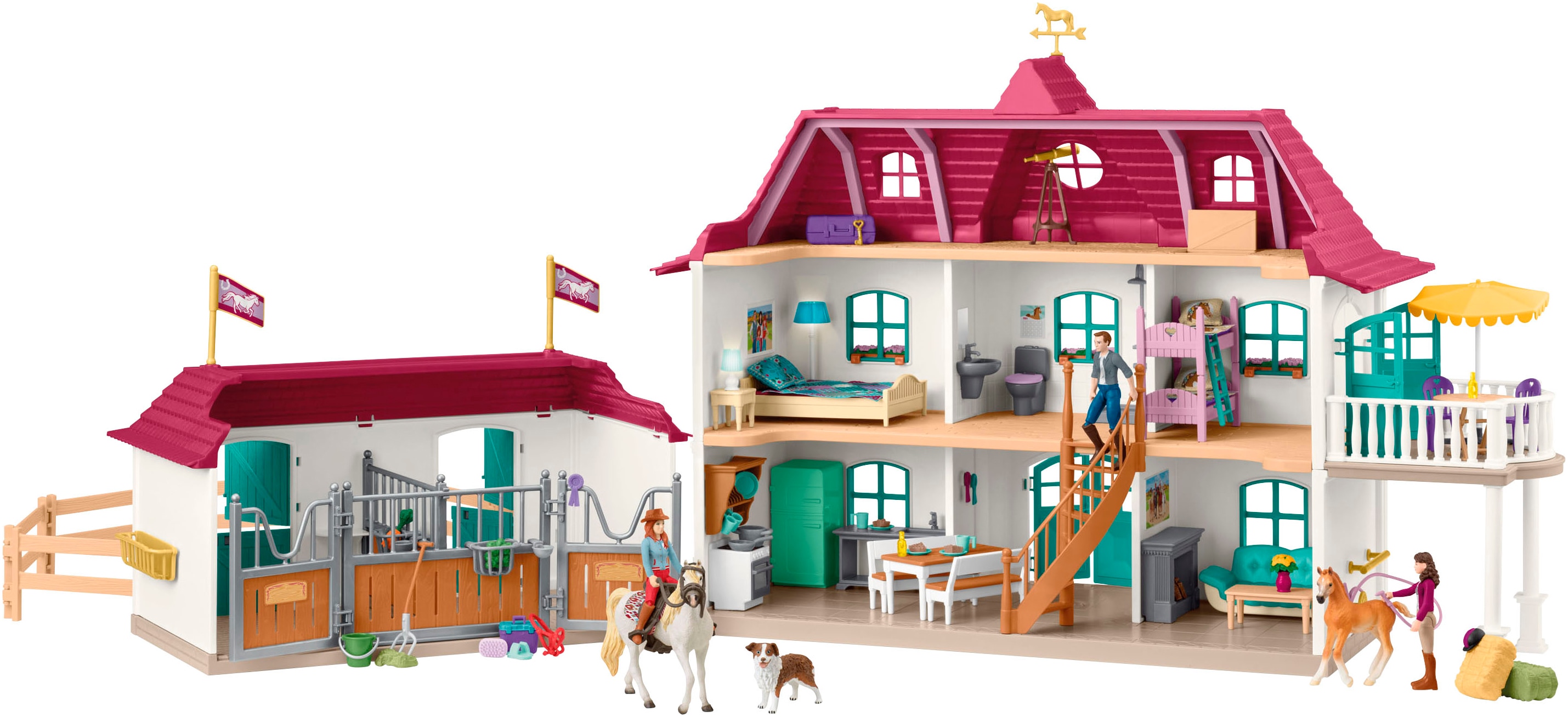 Schleich Spielwelt "HORSE CLUB, Lakeside Country House and Stable (42706)" Made in Europe