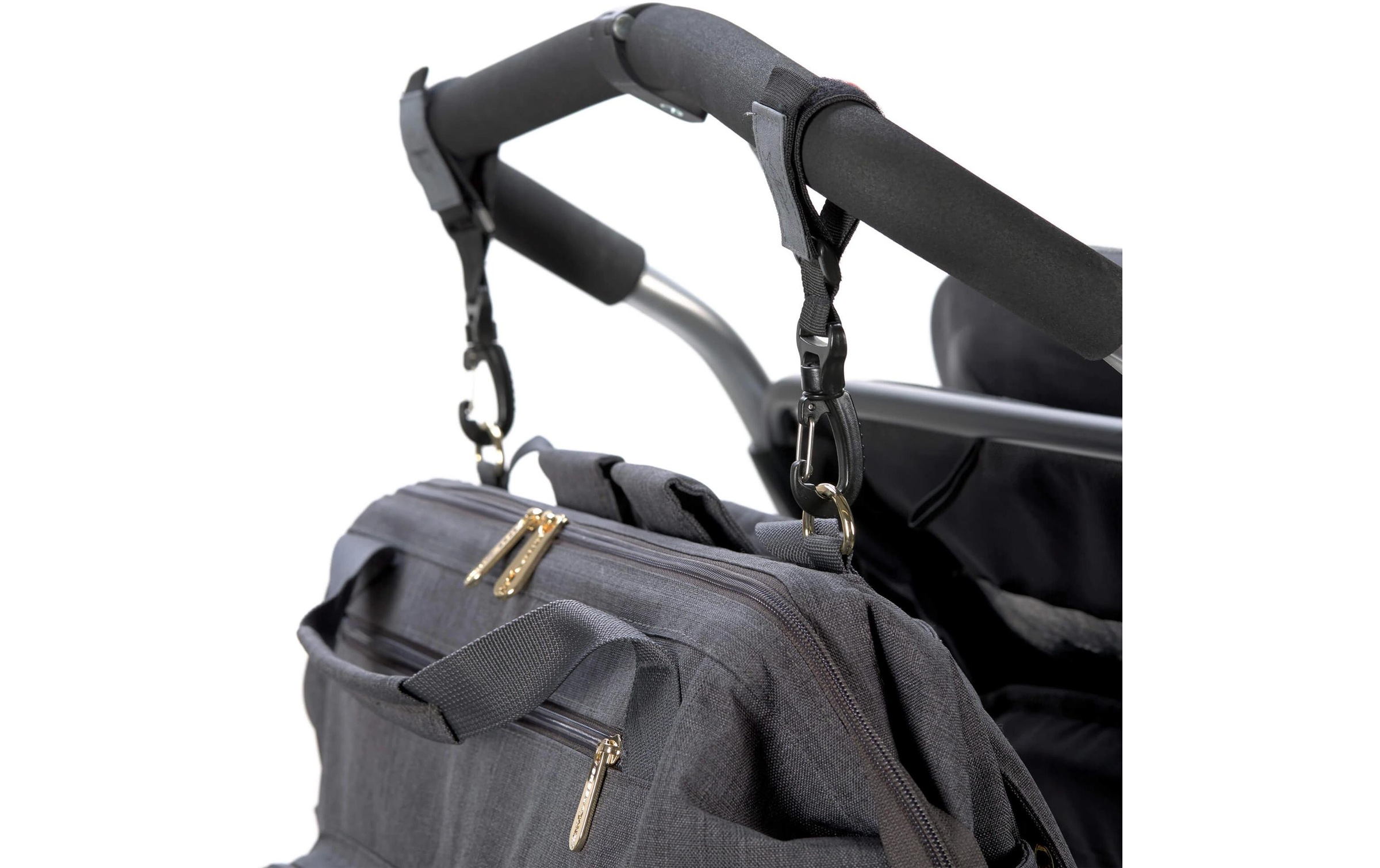 LÄSSIG Wickeltasche »Goldfarbenie Twin Anthracite«