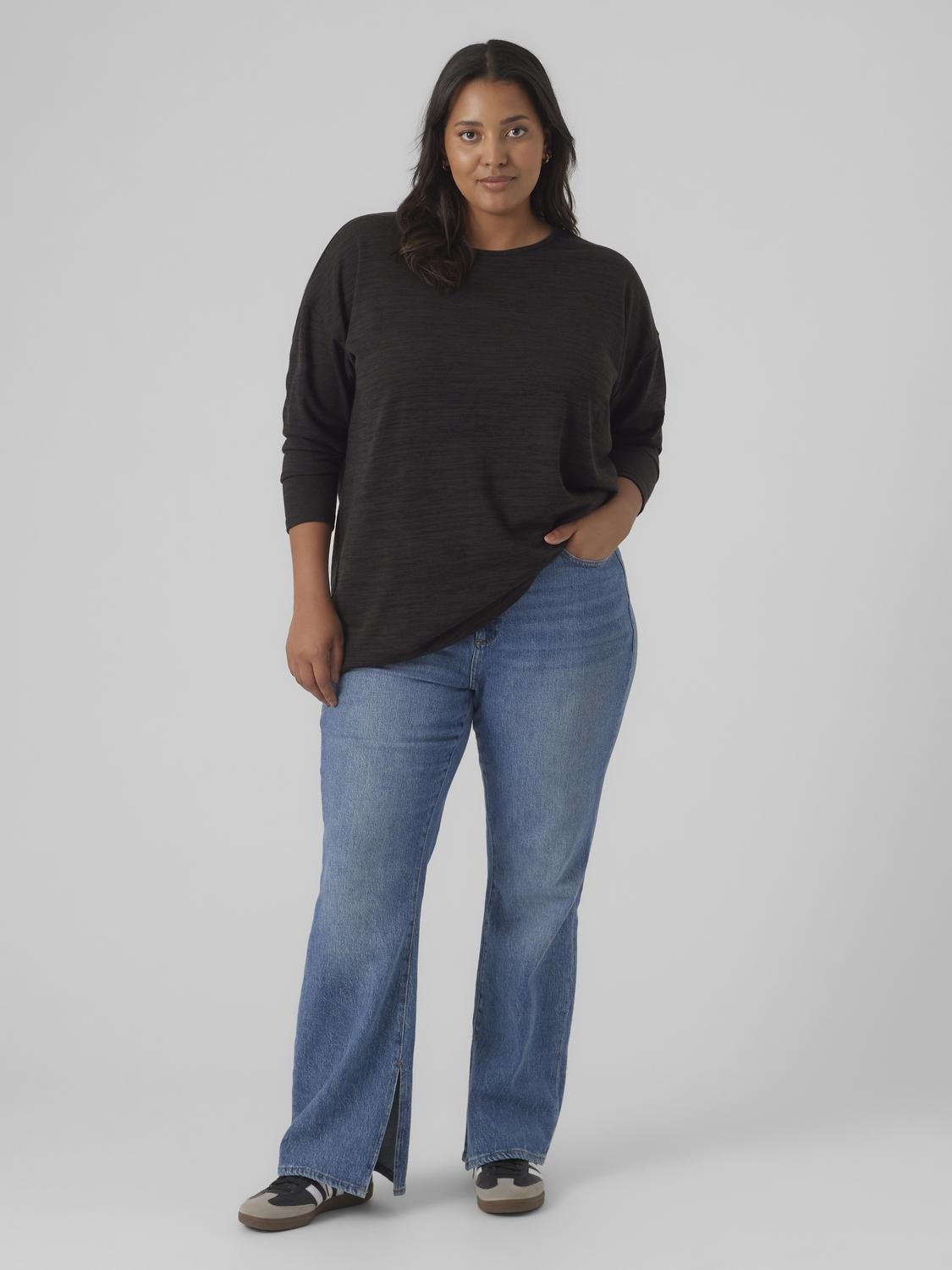 Vero Moda Curve Langarmshirt »VMCKATIE LS LONG TOP JRS NOOS CUR«