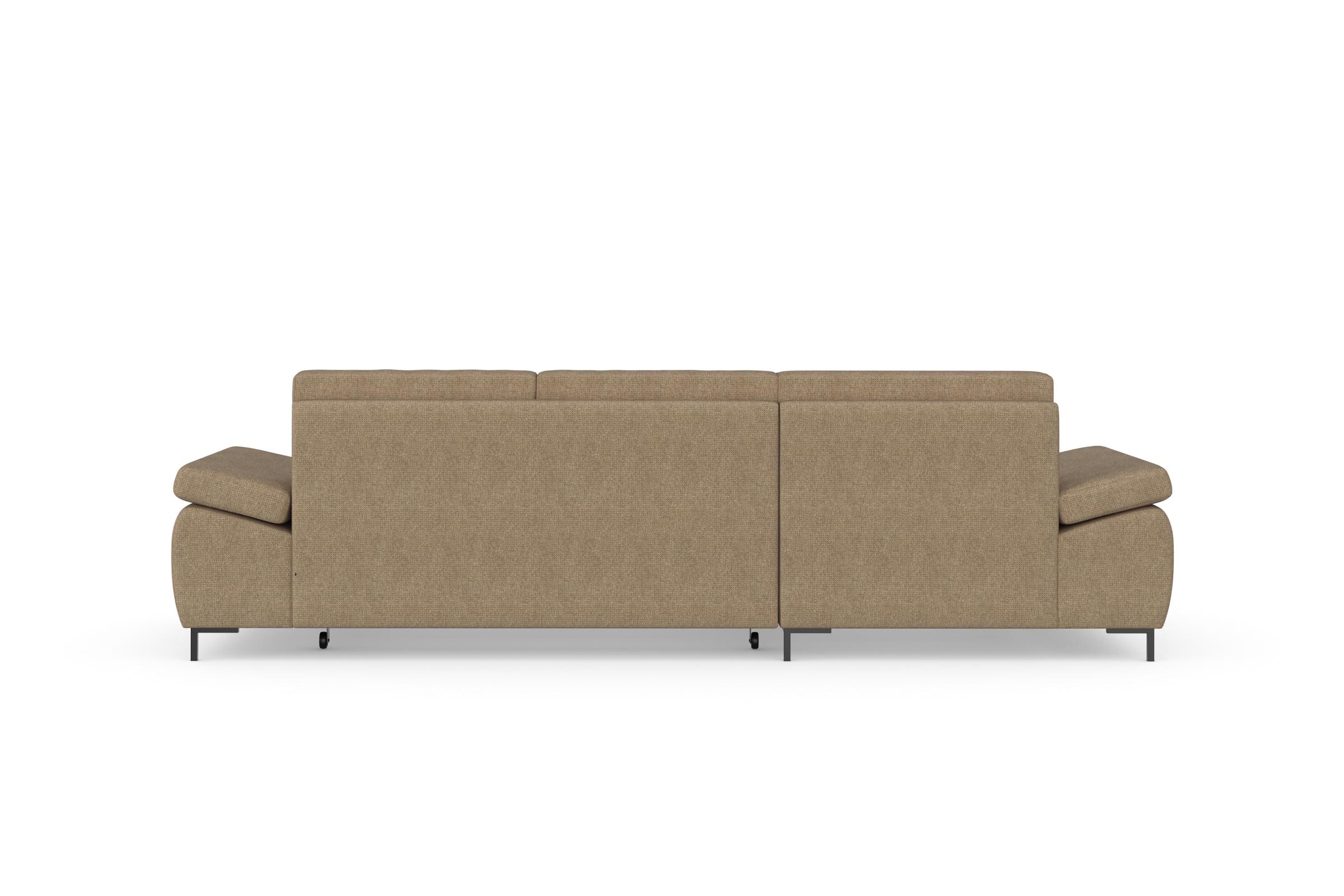 DOMO collection Ecksofa »Capelo L-Form«, mit Armteilverstellung, wahlweise mit Bettfunktion, Federkern