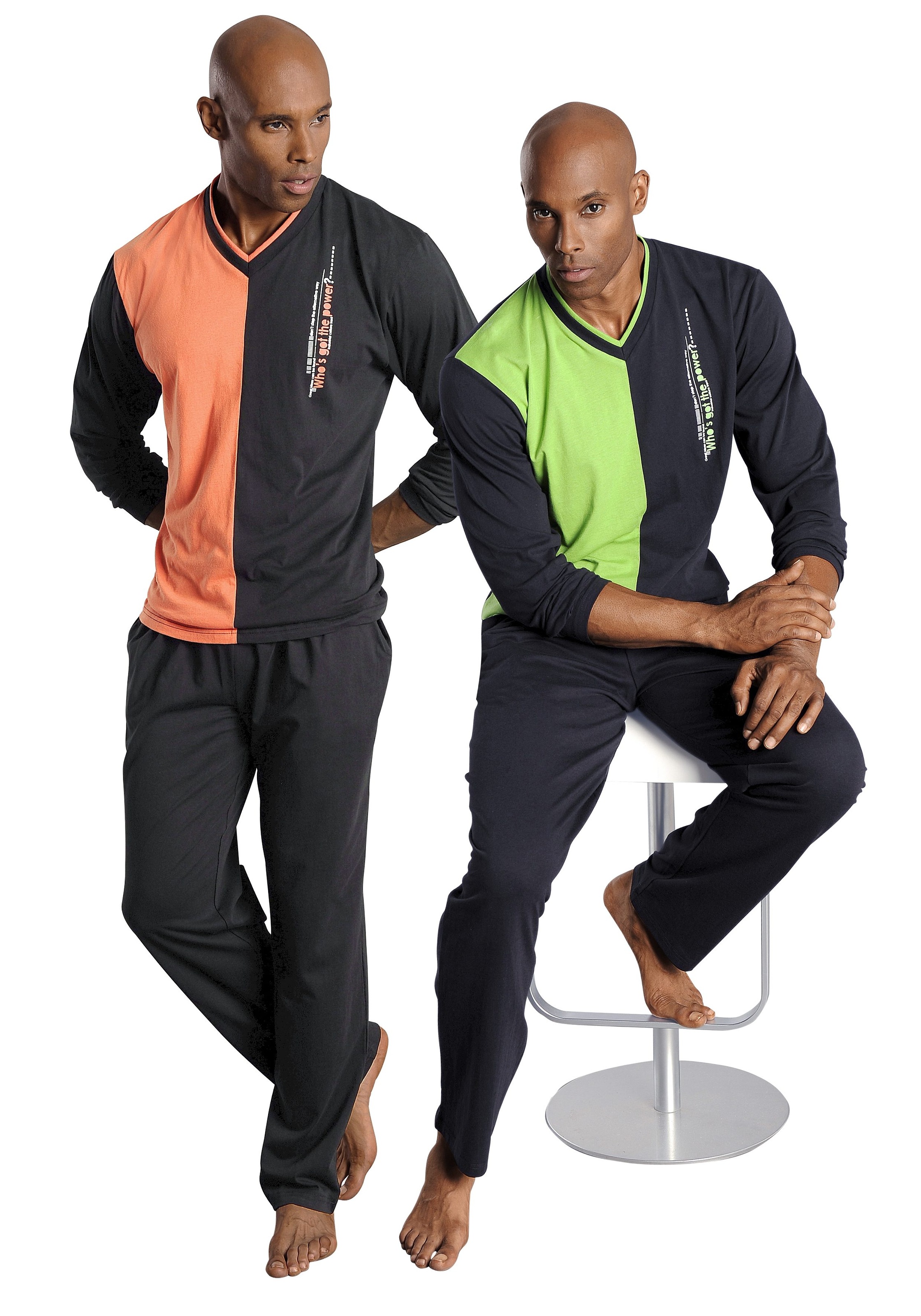 le jogger Pyjama Packung, 4 tlg. in langer Form