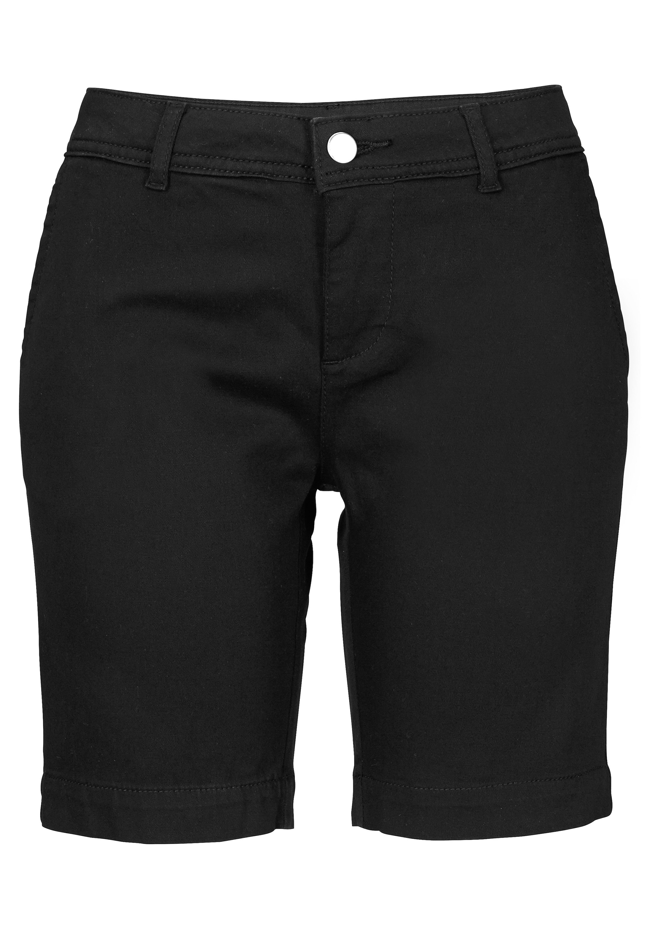 LASCANA Bermudas, zum Krempeln, aus elastischer Baumwolle, kurze Hose, Shorts