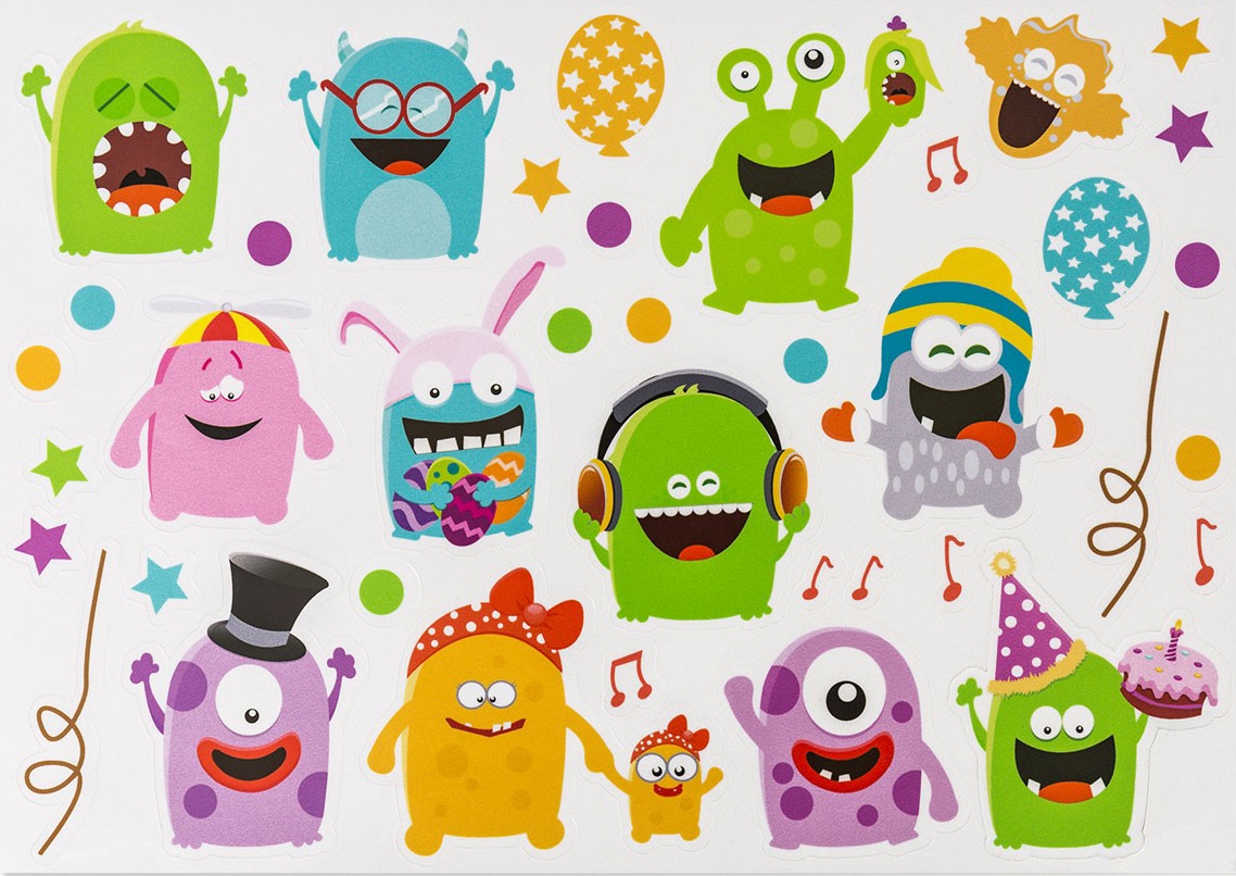 Hauptstadtkoffer Kinderkoffer »For Kids, Monster«, 4 Rollen, Kinderreisegepäck Handgepäck-Koffer Kinder-Trolley