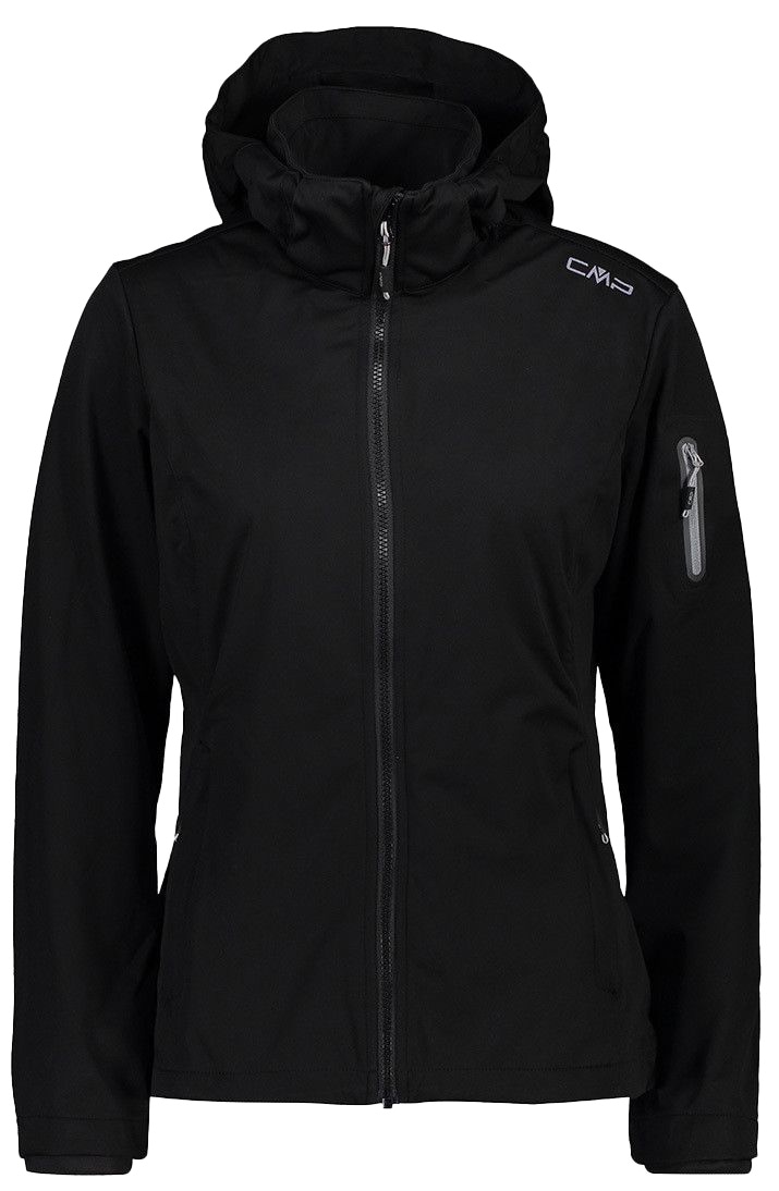CMP Softshelljacke, (1 St.), mit Kapuze, Atmungsaktiv & Windabweisend & Wasserabweisend & Leichtes Material