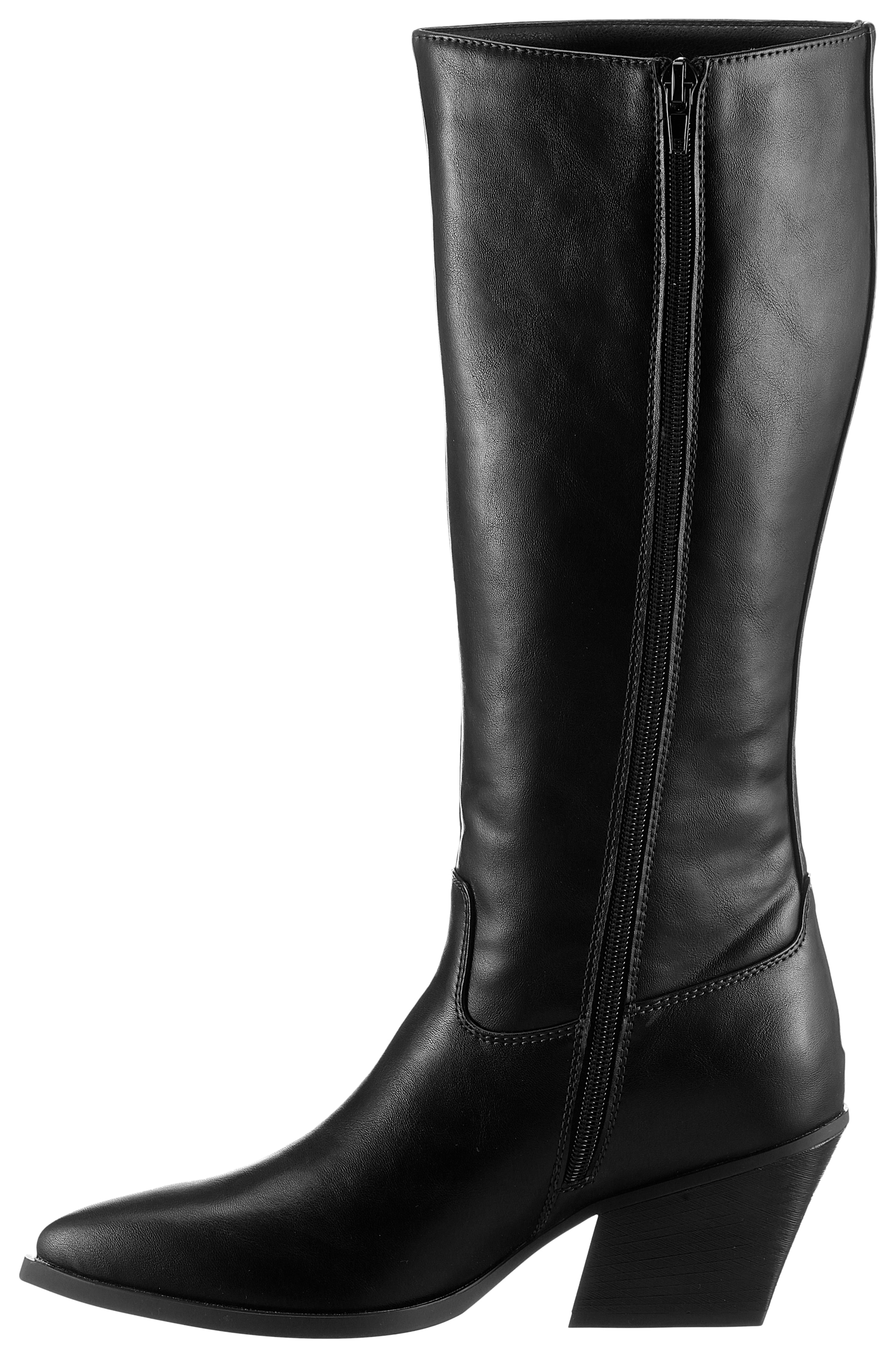 Aniston SHOES Stiefel, Cowboystiefel, Westernlook, in spitzer, schmaler Form