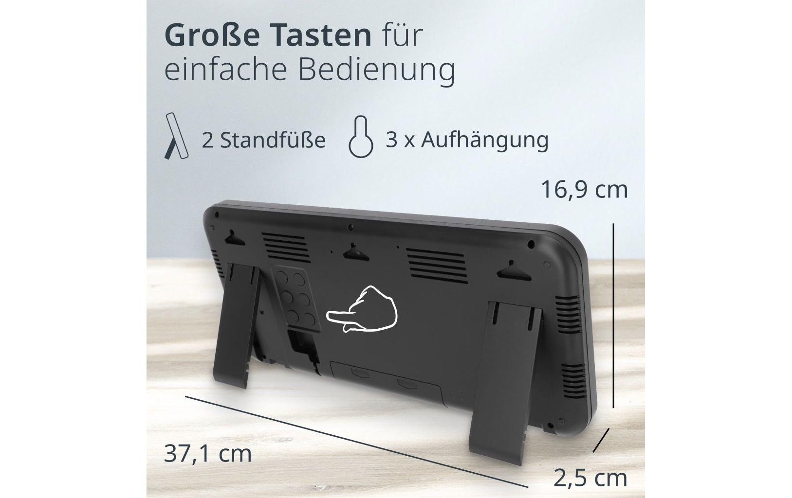 ADE Funkwecker »Schwarz«