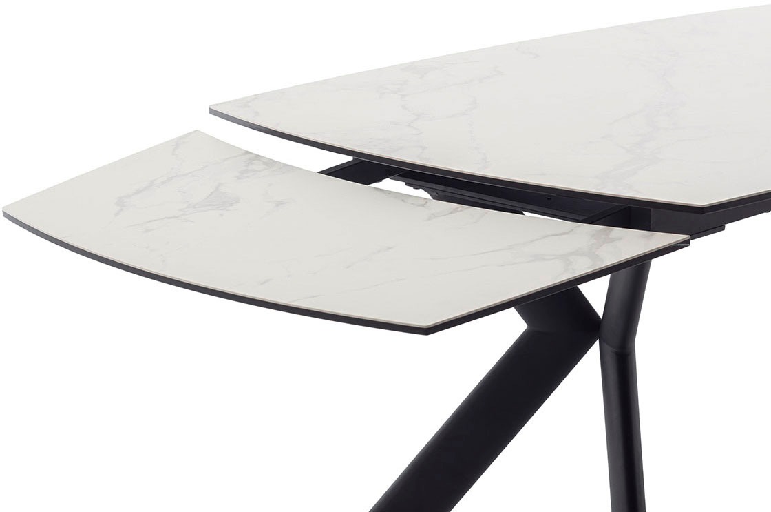 MCA furniture Esstisch »OSSANA Vierfusstisch 180-260 cm«, (Einzelstück), Keramik,Metall,Stirnauszug,ausziehbar,Tischplatte 13 mm,8-10 Personen