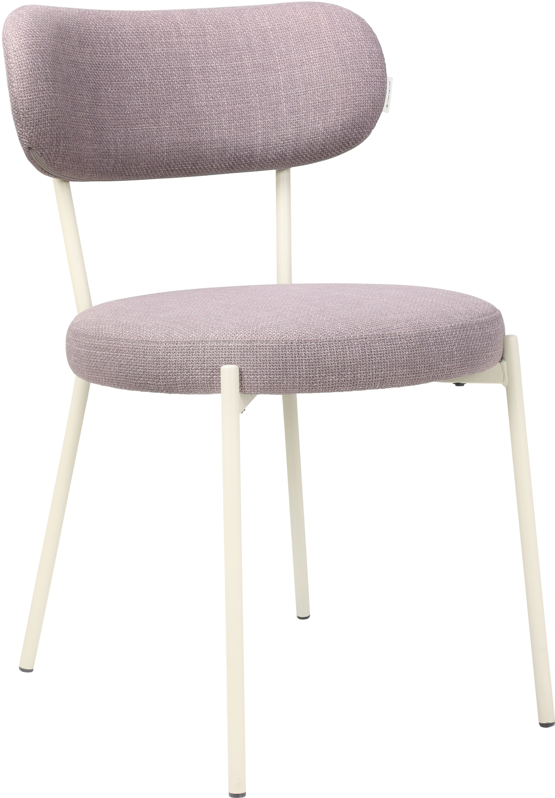 TOM TAILOR HOME 4-Fussstuhl »SOFT PAD CHAIR«, (Set), 2 St., Webstoff, Esszimmerstuhl, 4-Fussgestell, mit Rückenausschnitt