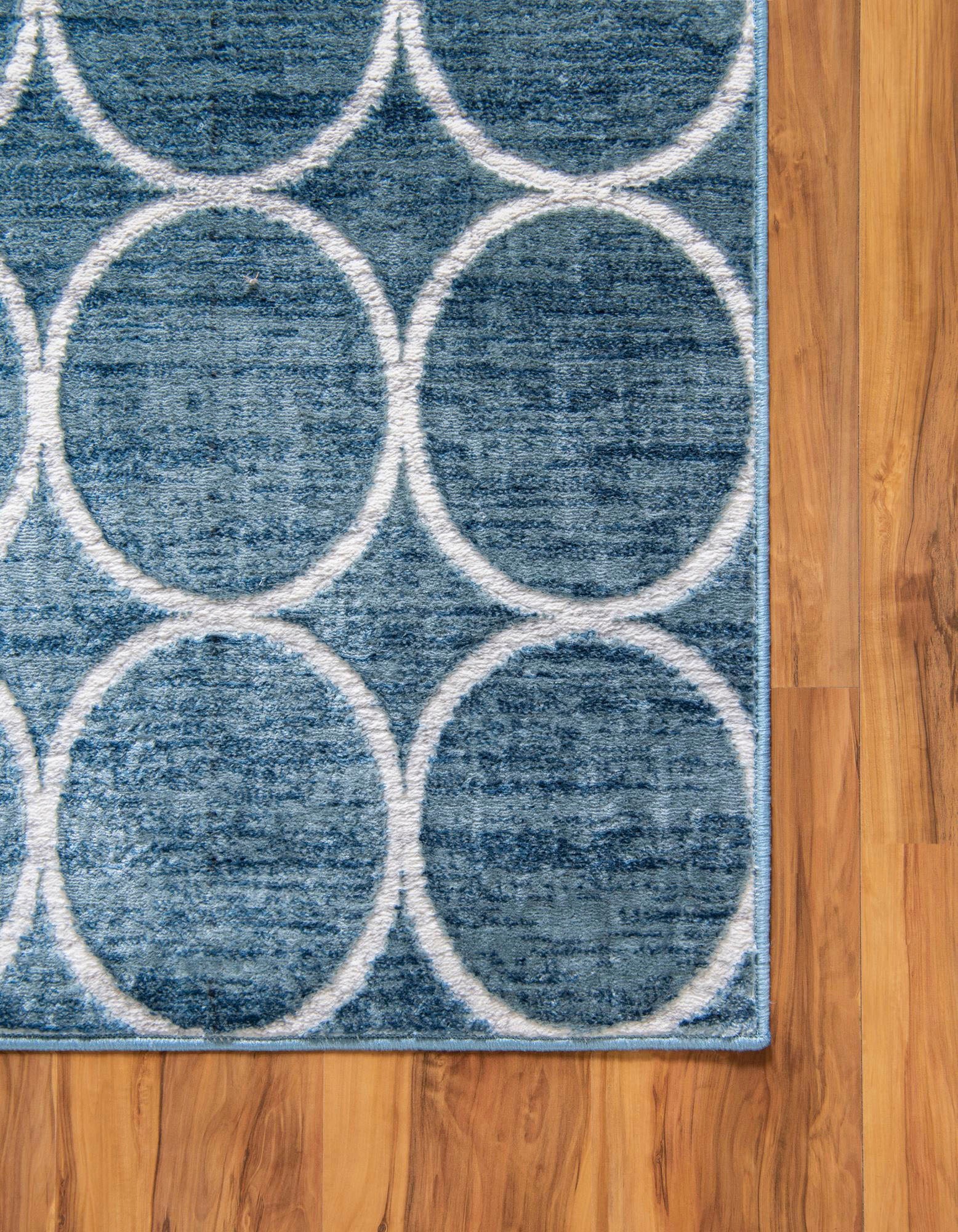 Myflair Möbel & Accessoires Läufer »Titan Trellis«, rechteckig, 13 mm Höhe, Teppich-Läufer, Kurzflor, gewebt, modernes Design, Motiv Kreise