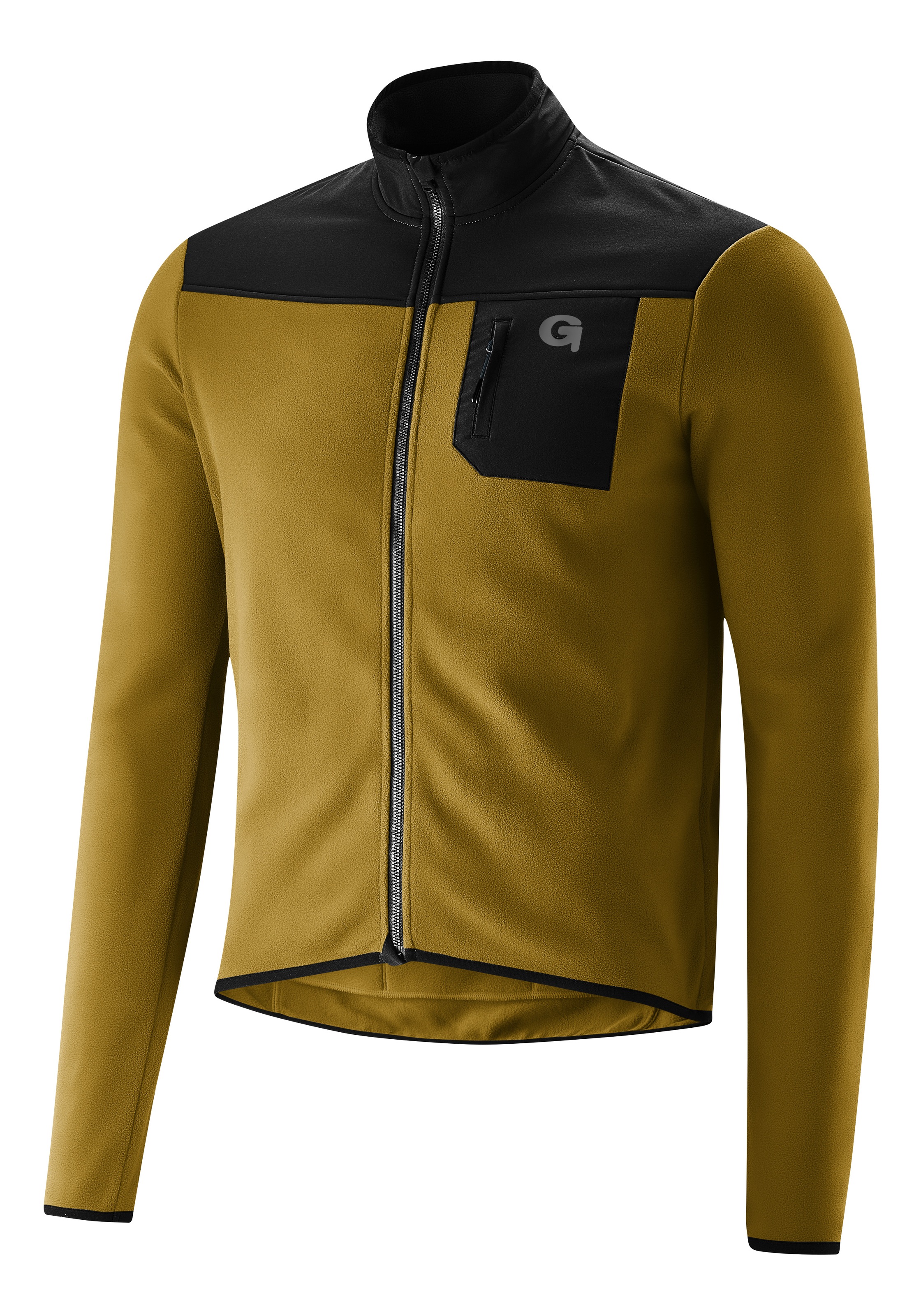 Gonso Radtrikot »Adventure Jersey Fleece M«, Herren Fahrradtrikot langarm, weiches Fleece-Material, Full-Zip Trikot