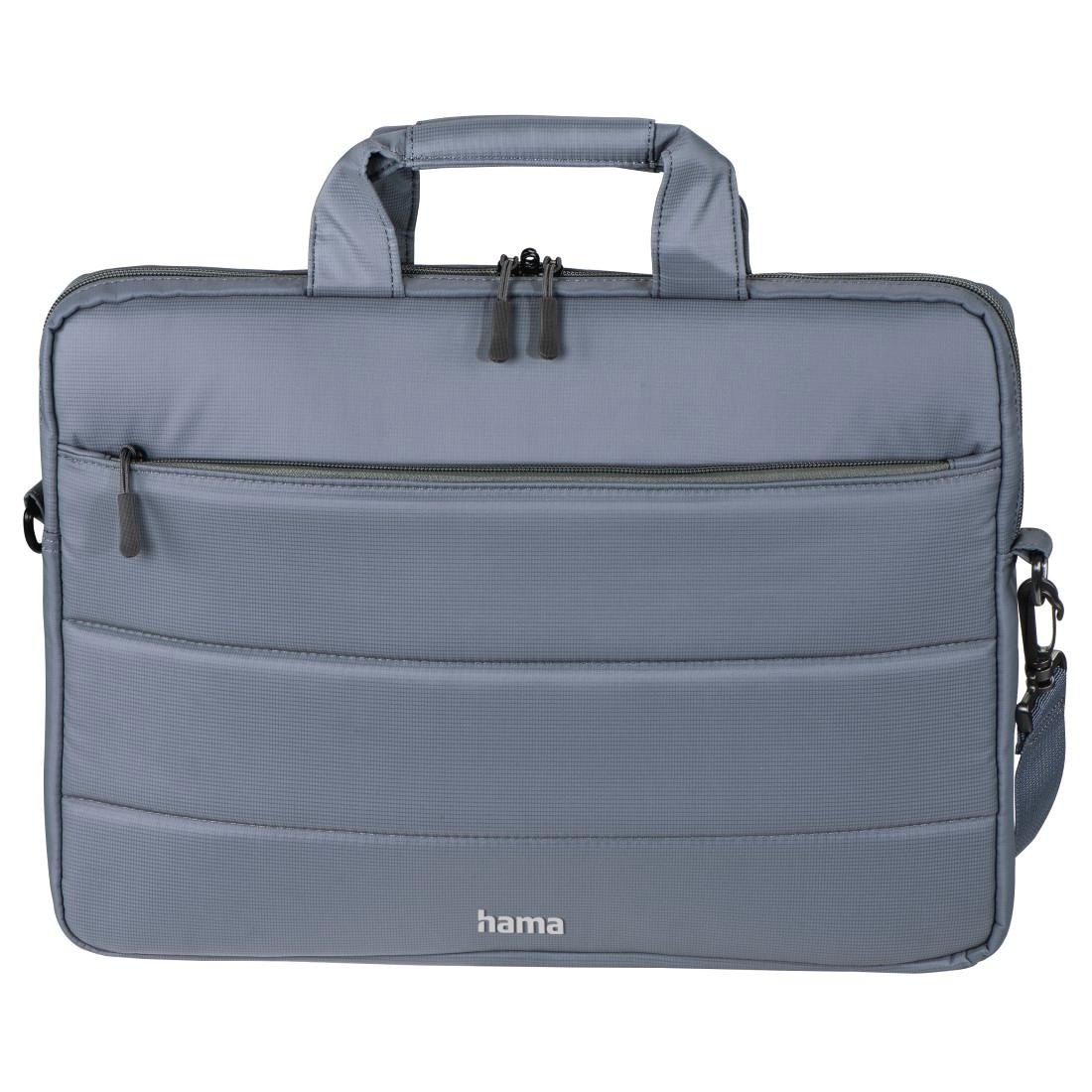 ❤ Hama Laptoptasche Shop Grau/Blau, 40 cm im \