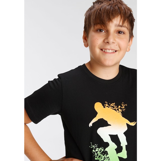 ✵ KIDSWORLD T-Shirt »Skating«, Druck günstig bestellen | Jelmoli-Versand