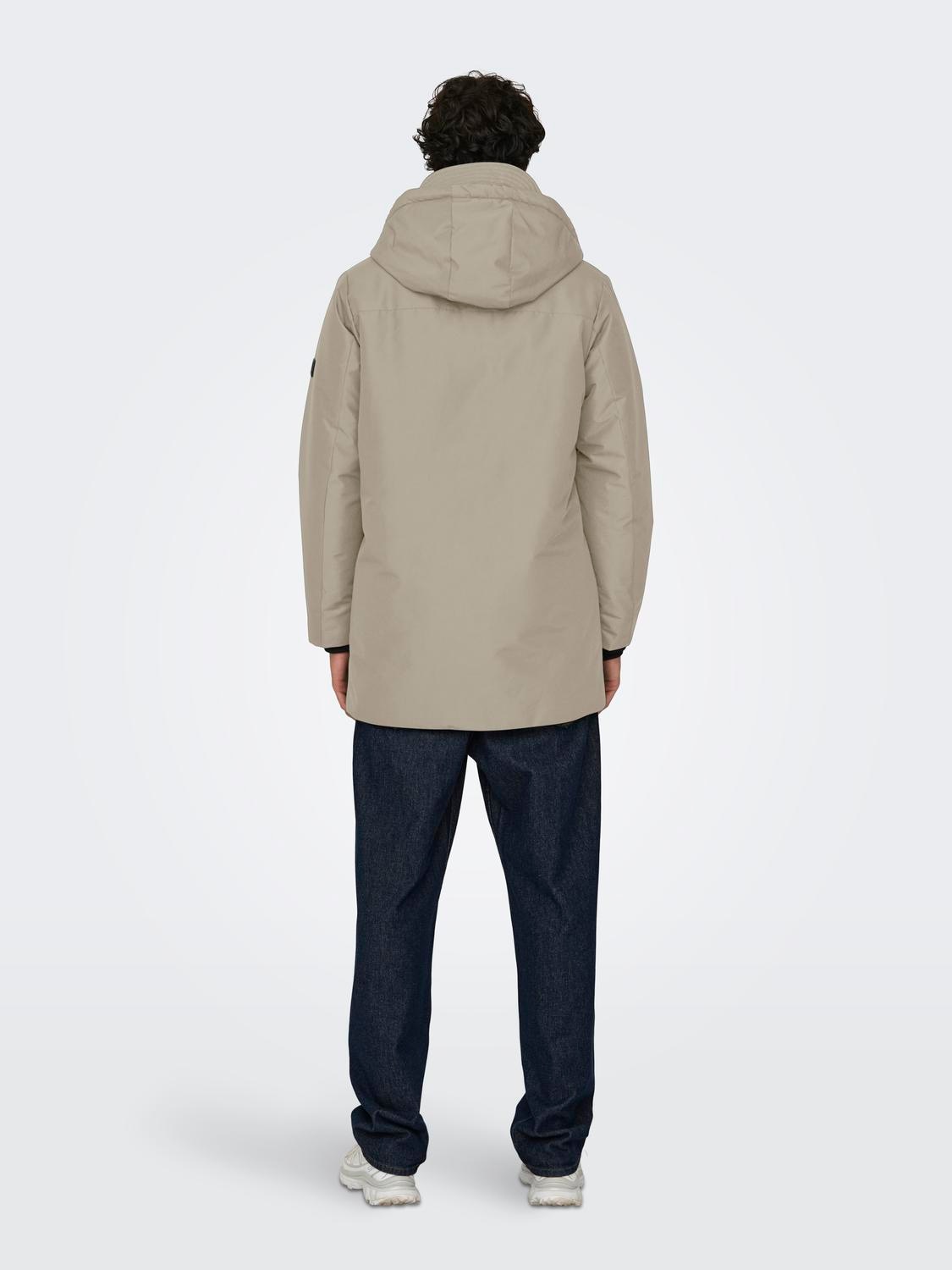 ONLY & SONS Outdoorjacke »ONSCARL LIFE PARKA OTW«, mit Kapuze