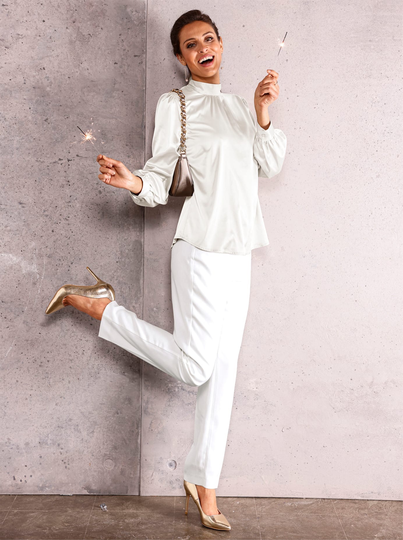 Inspirationen Satinbluse