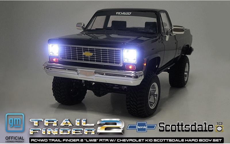 RC-Monstertruck »RC4WD Trail Finder 2 LWB Chevy K10 Schwarz RTR,«, Lackiert