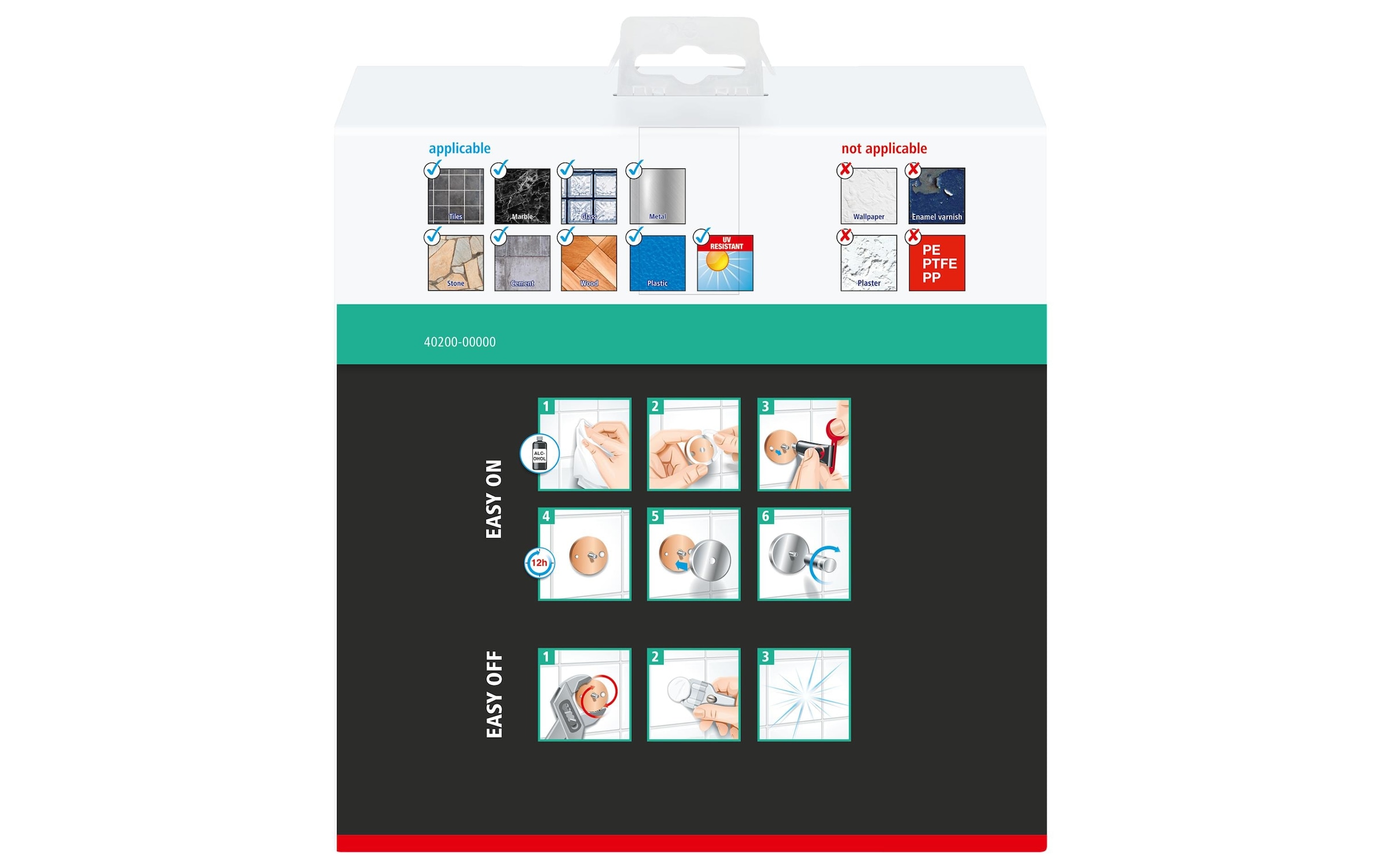 Tesa, tesa Badregal »Aluxx einstöckig«, silberfarben, Aluminium, B/H/T: 19,2 cm x 92 cm