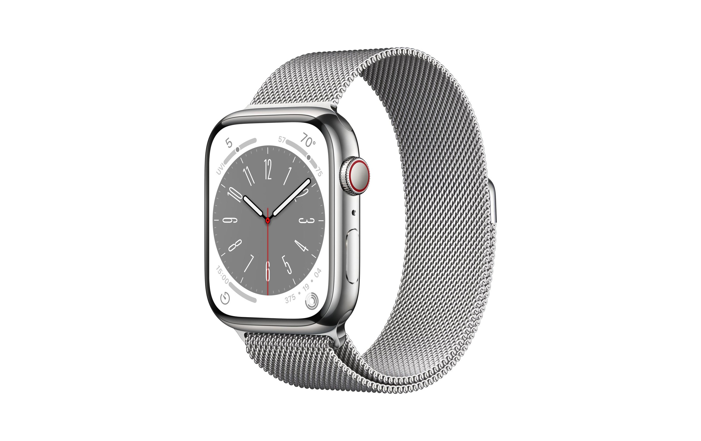 Apple Smartwatch »Series 8, GPS + Cellular, 45mm Silver St. Steel«, (Watch OS MNKJ3FD/A) kaufen