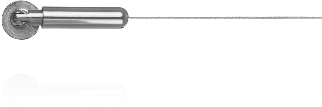 LICHTBLICK ORIGINAL Gardinenstange »Seilspanngarnitur 500 cm, Edelstahl Optik«, 1 läufig-läufig, kürzbar, Spannseilset zur Montage an Wand, Decke, Nische oder Dachschräge.