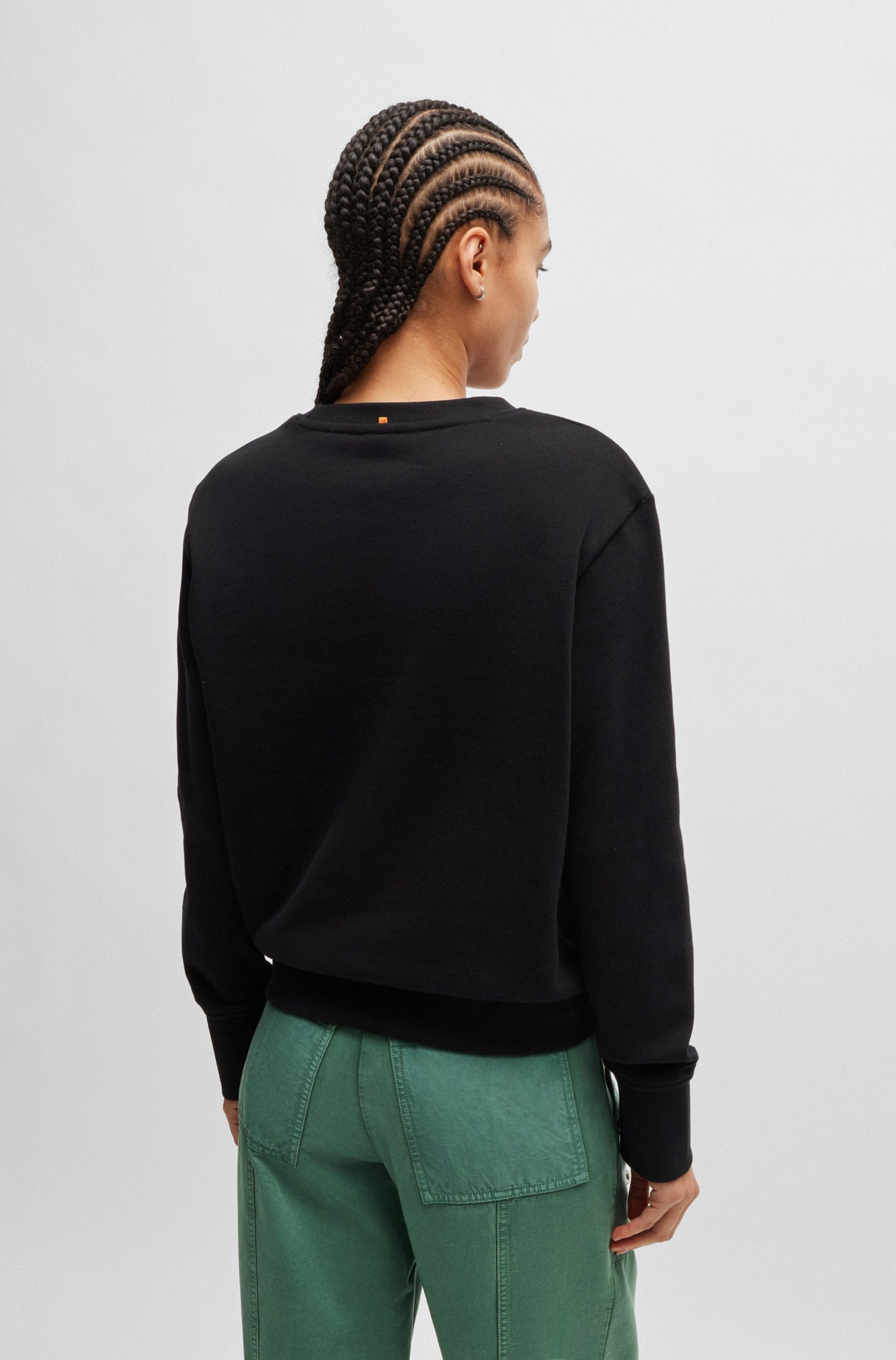 BOSS ORANGE Sweatshirt »Elaboss Premium Damenmode«, mit Rundhalsausschnitt