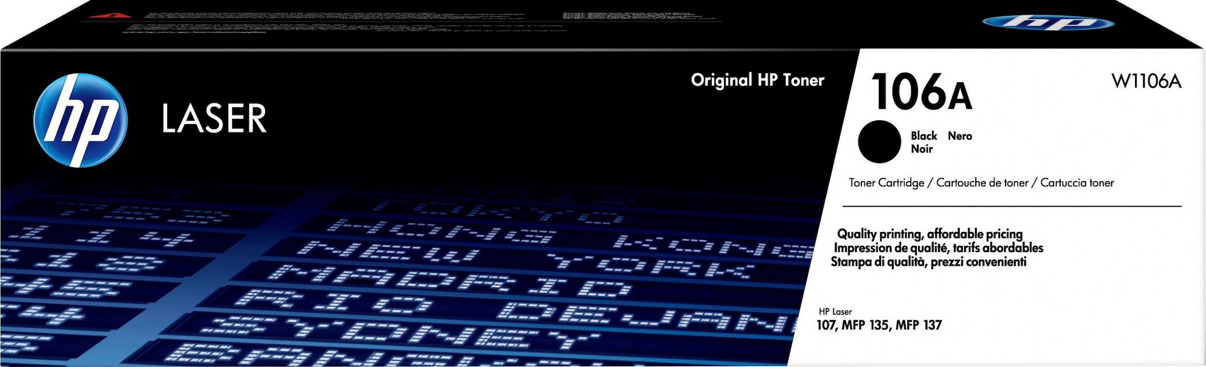 HP Tonerkartusche »106A«, (Packung, 1 St.), original Laser Jet Toner Kartusche 106 schwarz