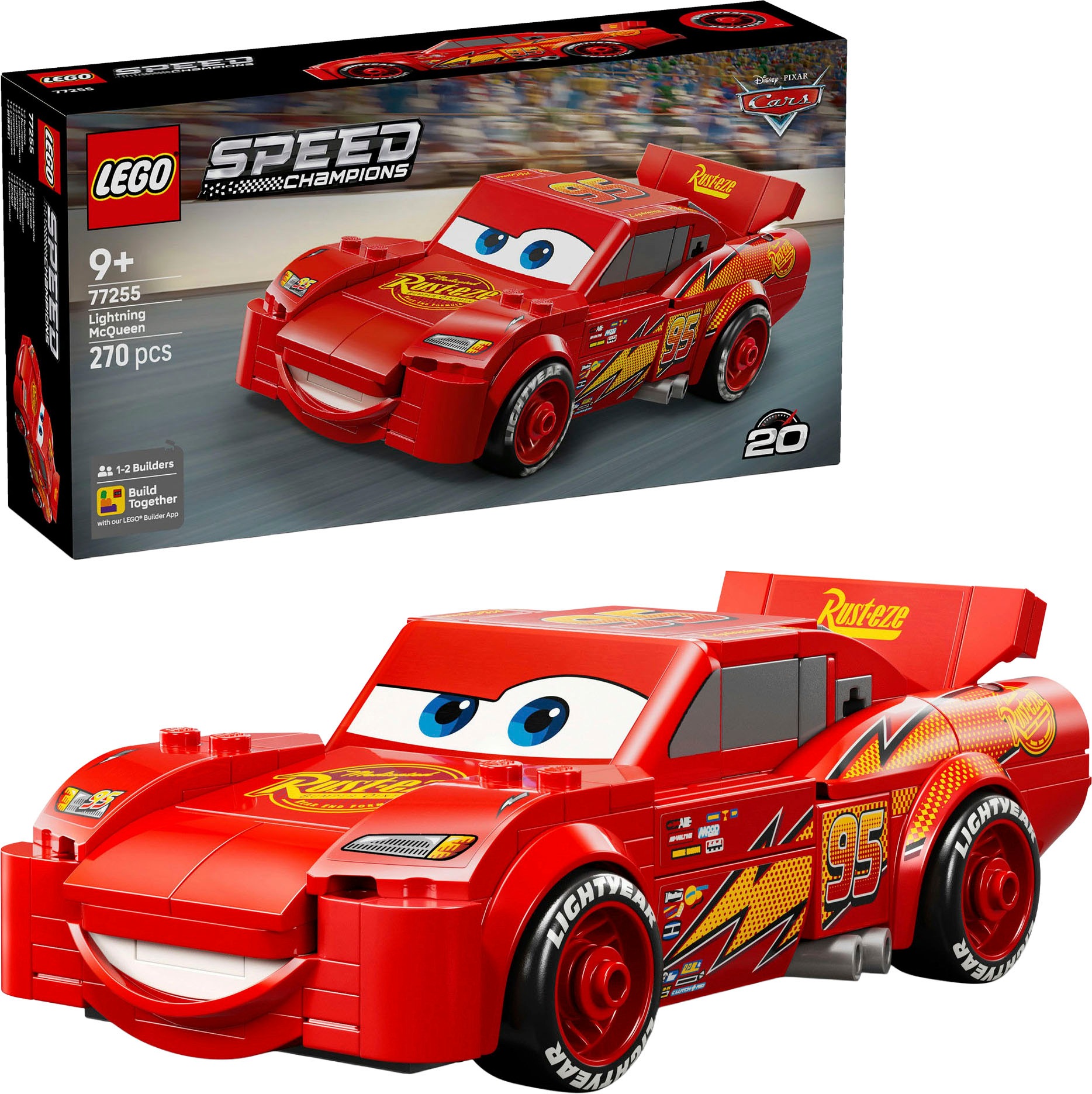 LEGO Konstruktionsspielsteine "Lightning McQueen (77255), LEGO Speed Champions"