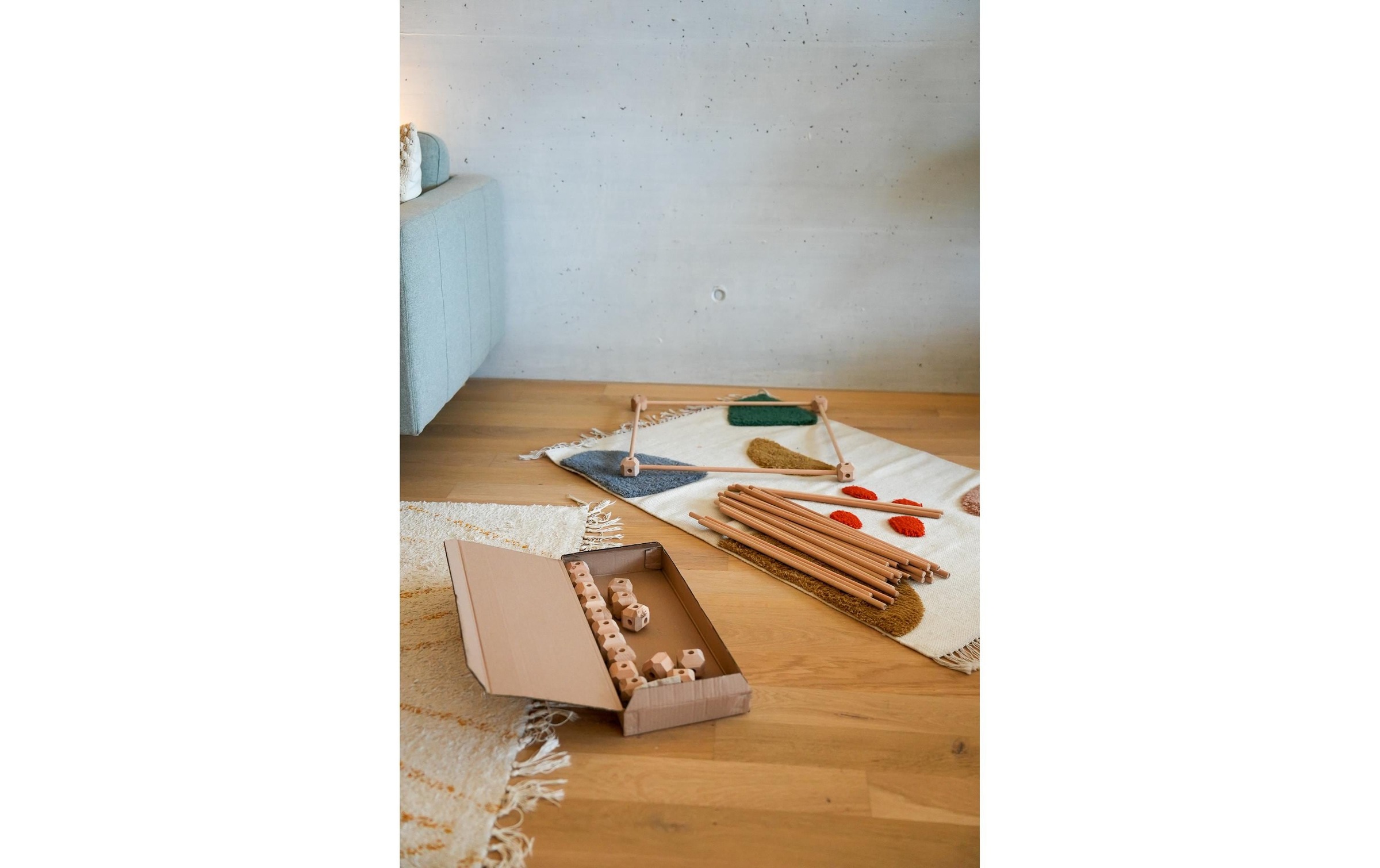 Konstruktions-Spielset »Hüttenheld gross 112 Teile«, Holzart: Buche (Schweiz)