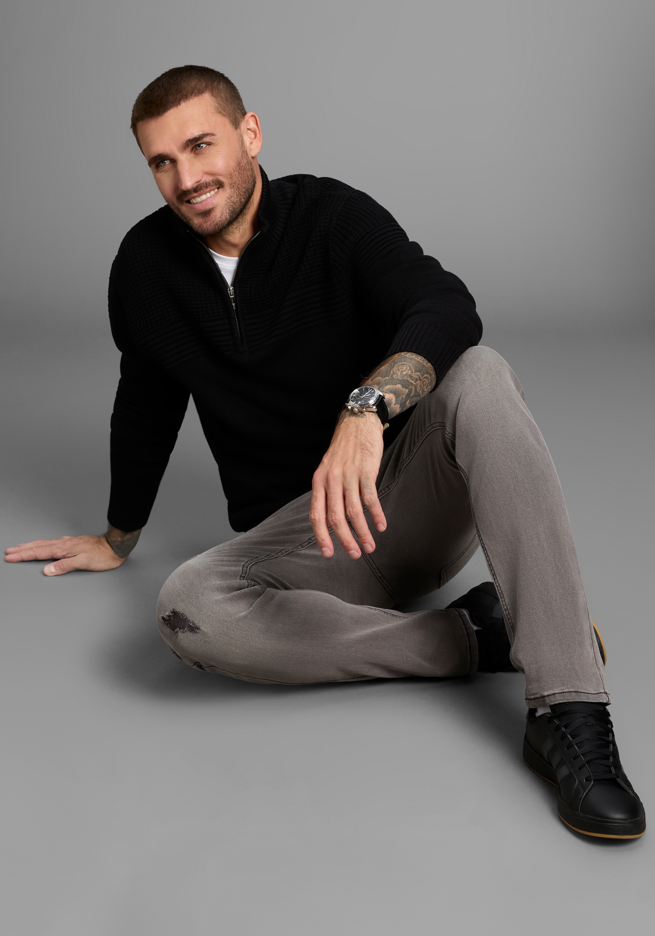 Bruno Banani Troyer, mit Reissverschluss