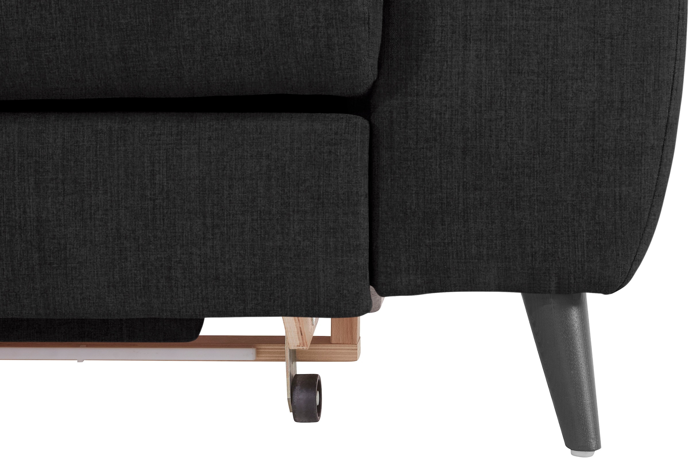 COTTA Ecksofa »Mia L-Form mit 3 Zierkissen«, wahlweise mit Bettfunktion, Bettkasten, Beleuchtung & Wireless-Charger