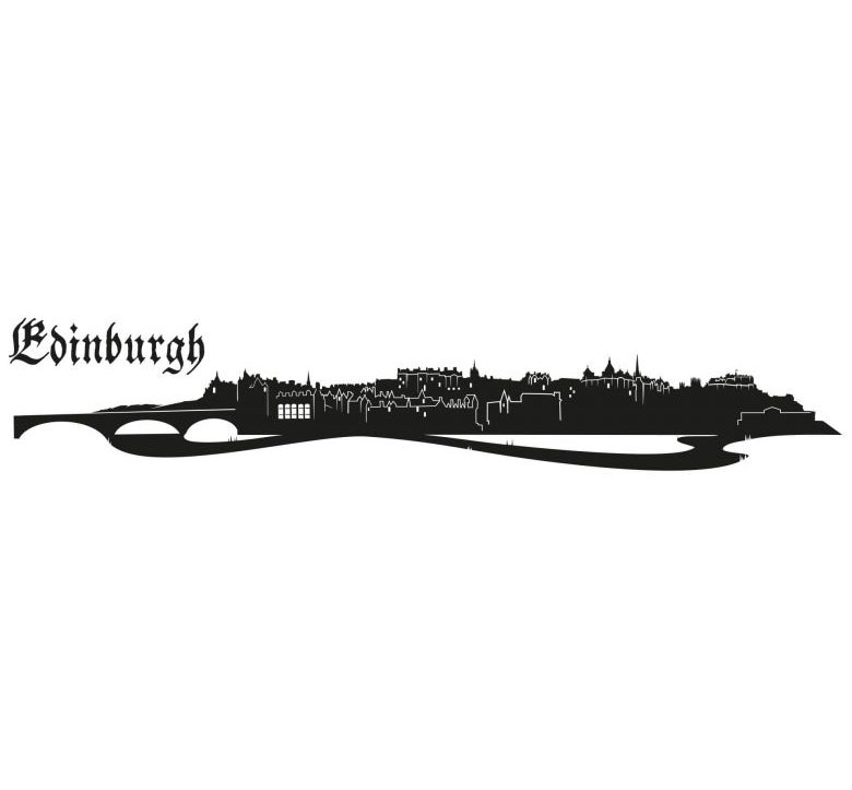 Edinburgh Skyline online Wandtattoo | Wall-Art St.) Jelmoli-Versand shoppen 120cm«, (1 »Stadt