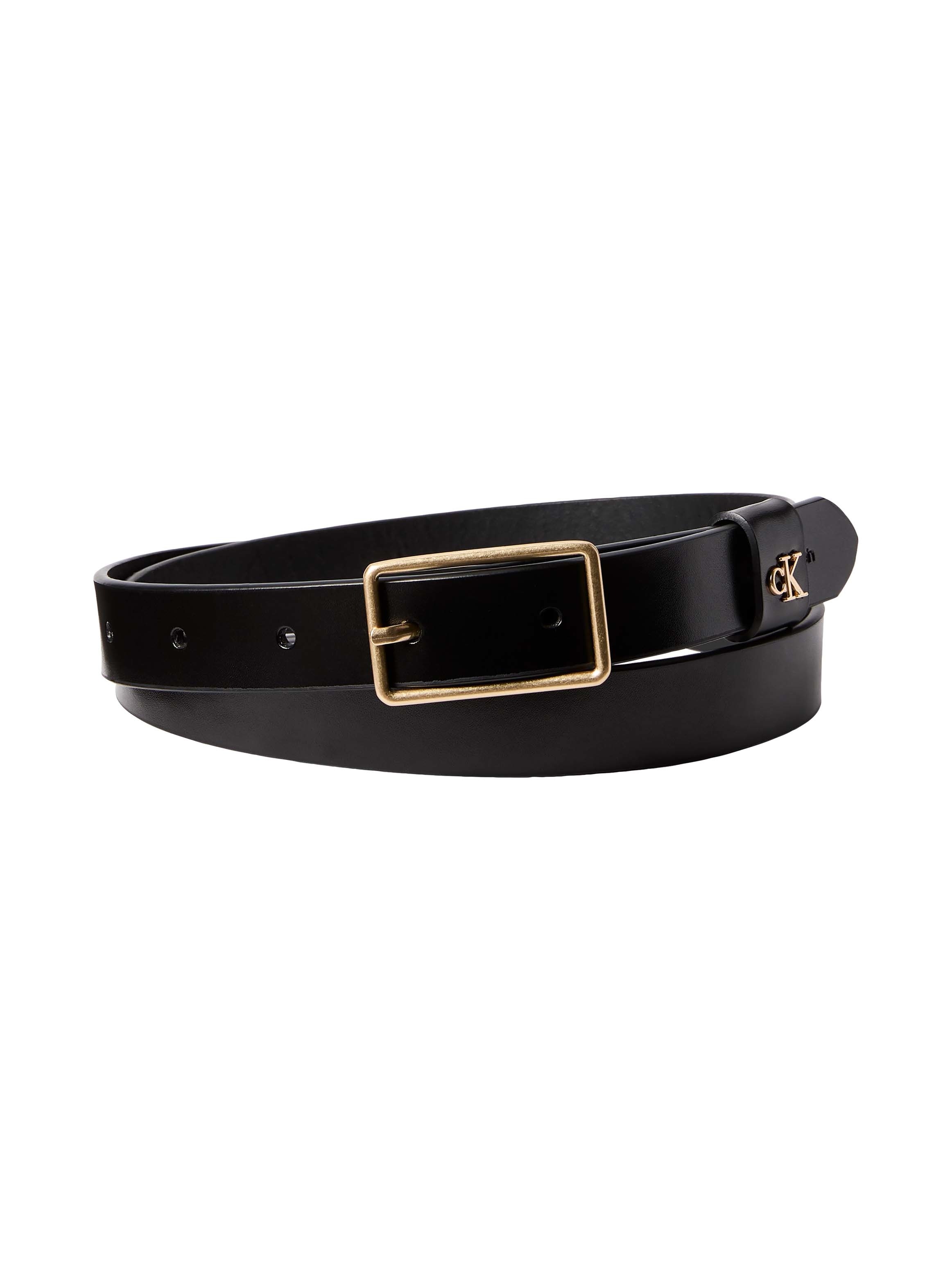 Calvin Klein Ledergürtel »SQUARE BUCKLE CK LOOP 25MM« Grössenverstellbar