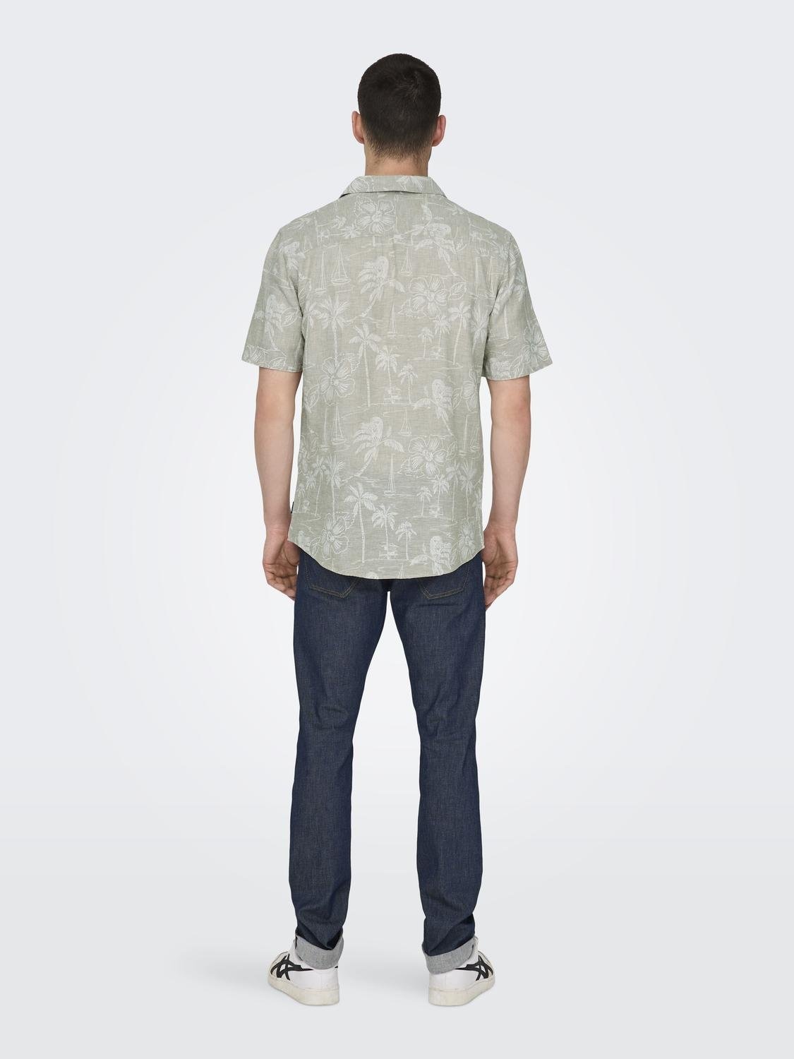 ONLY & SONS Hawaiihemd »ONSCAIDEN SS RESORT AOP LINEN SHIRT NOOS«