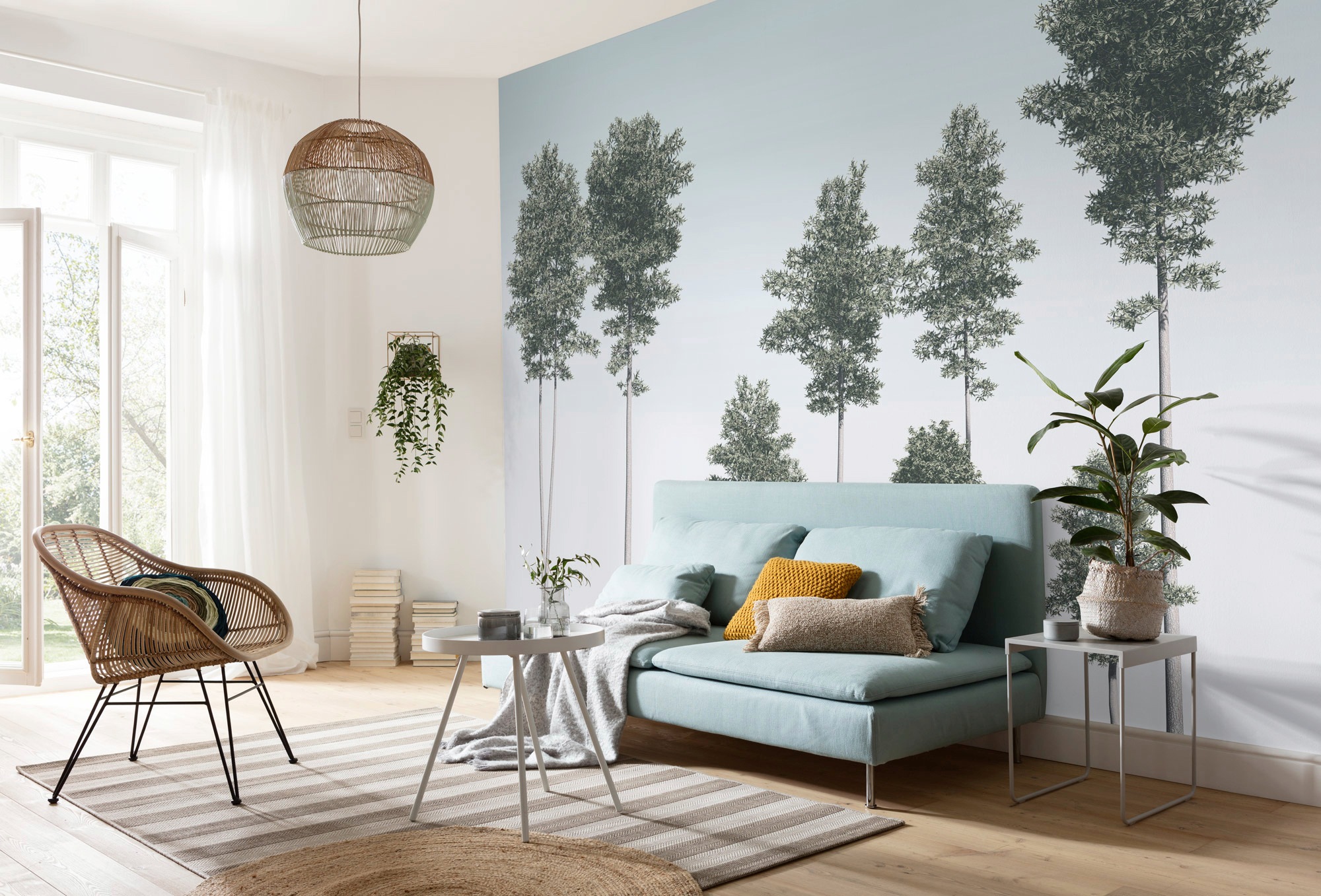 Komar Vliestapete »Digitaldruck Vlies - Pines - Grösse 400 x 280 cm«, bedruckt, Wohnzimmer, Schlafzimmer