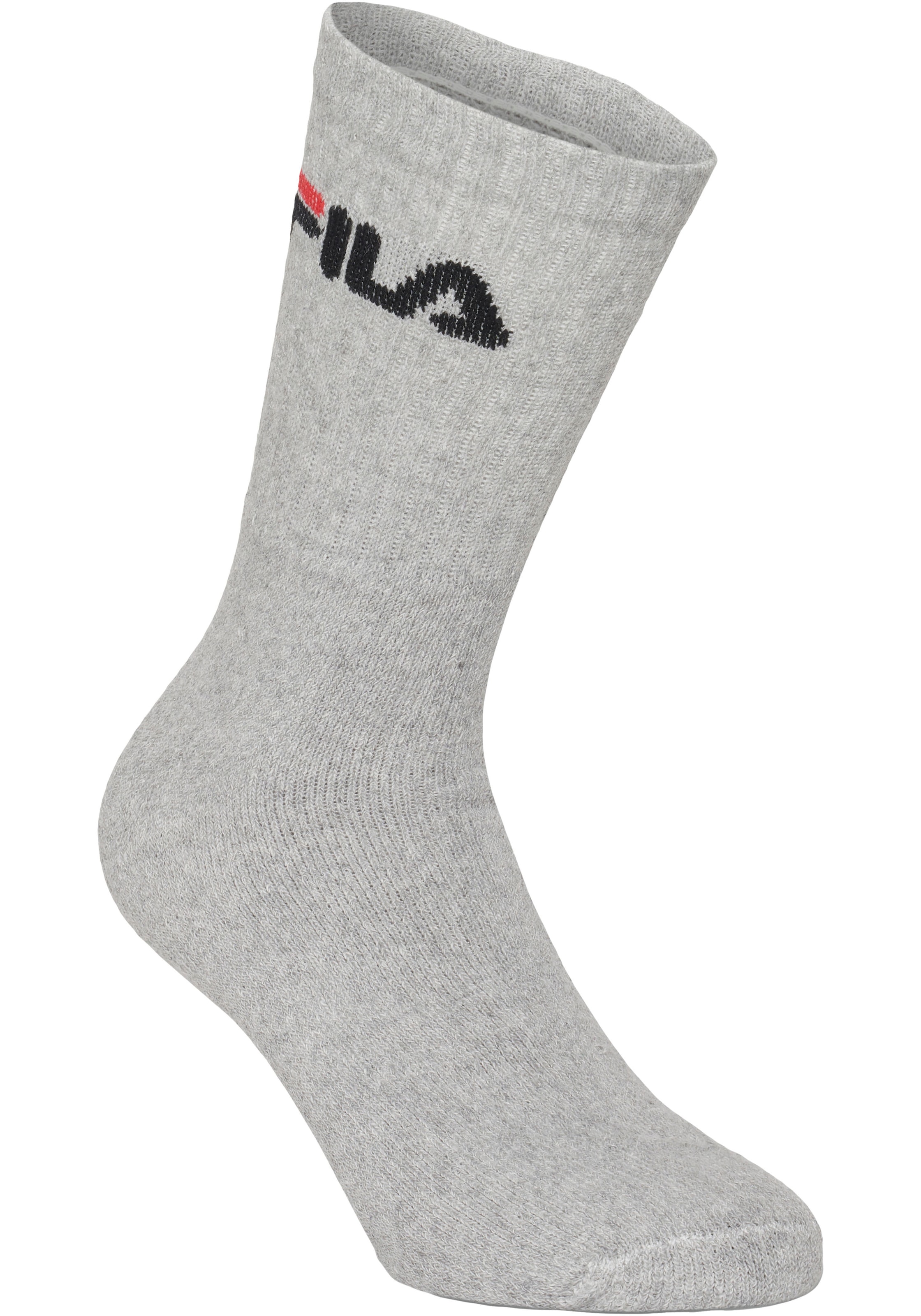 Fila Tennissocken, (3er Pack), mit verstärkten Belastungszonen