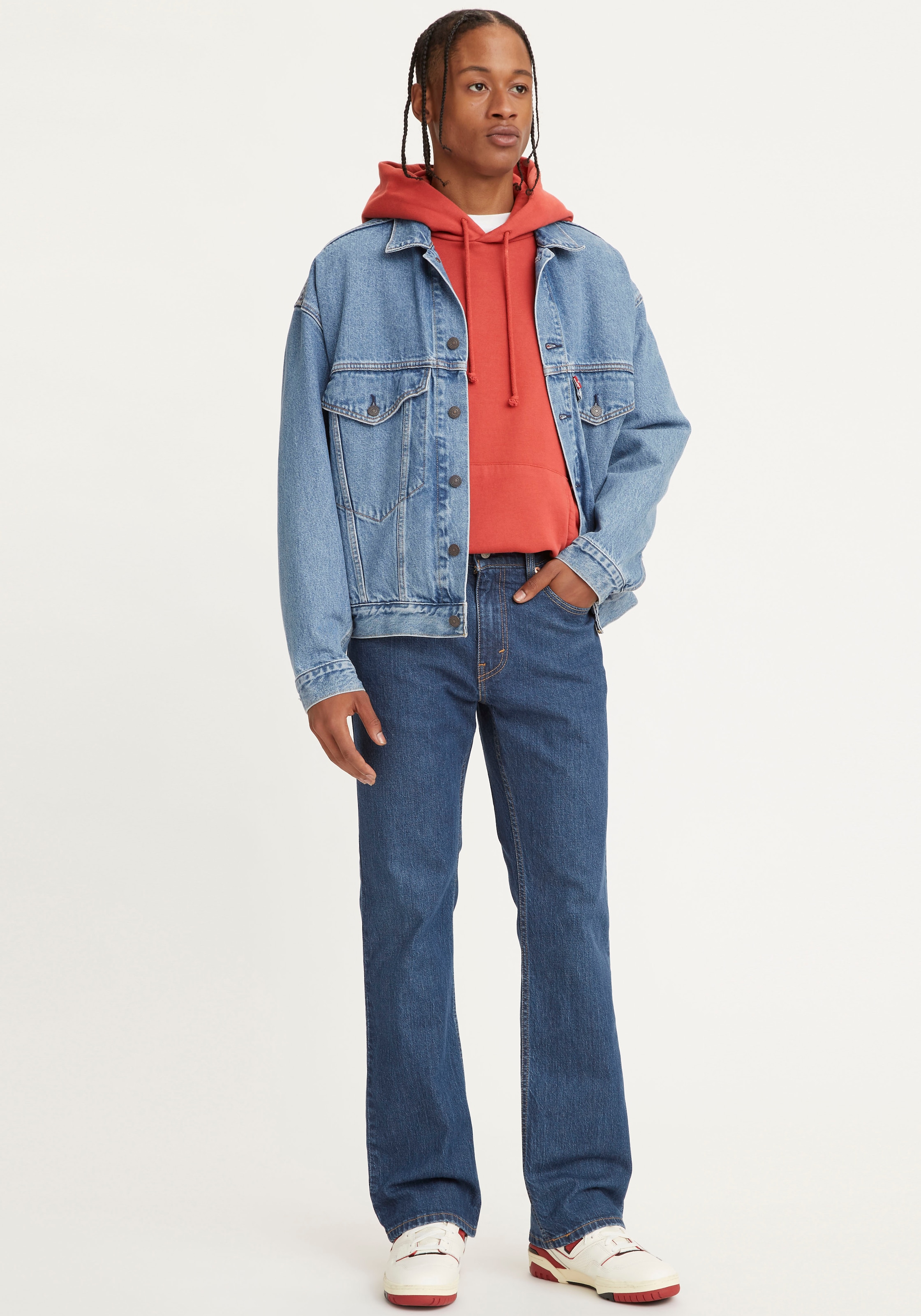 Levi's® Bootcut-Jeans »527 SLIM BOOT CUT«, in cleaner Waschung
