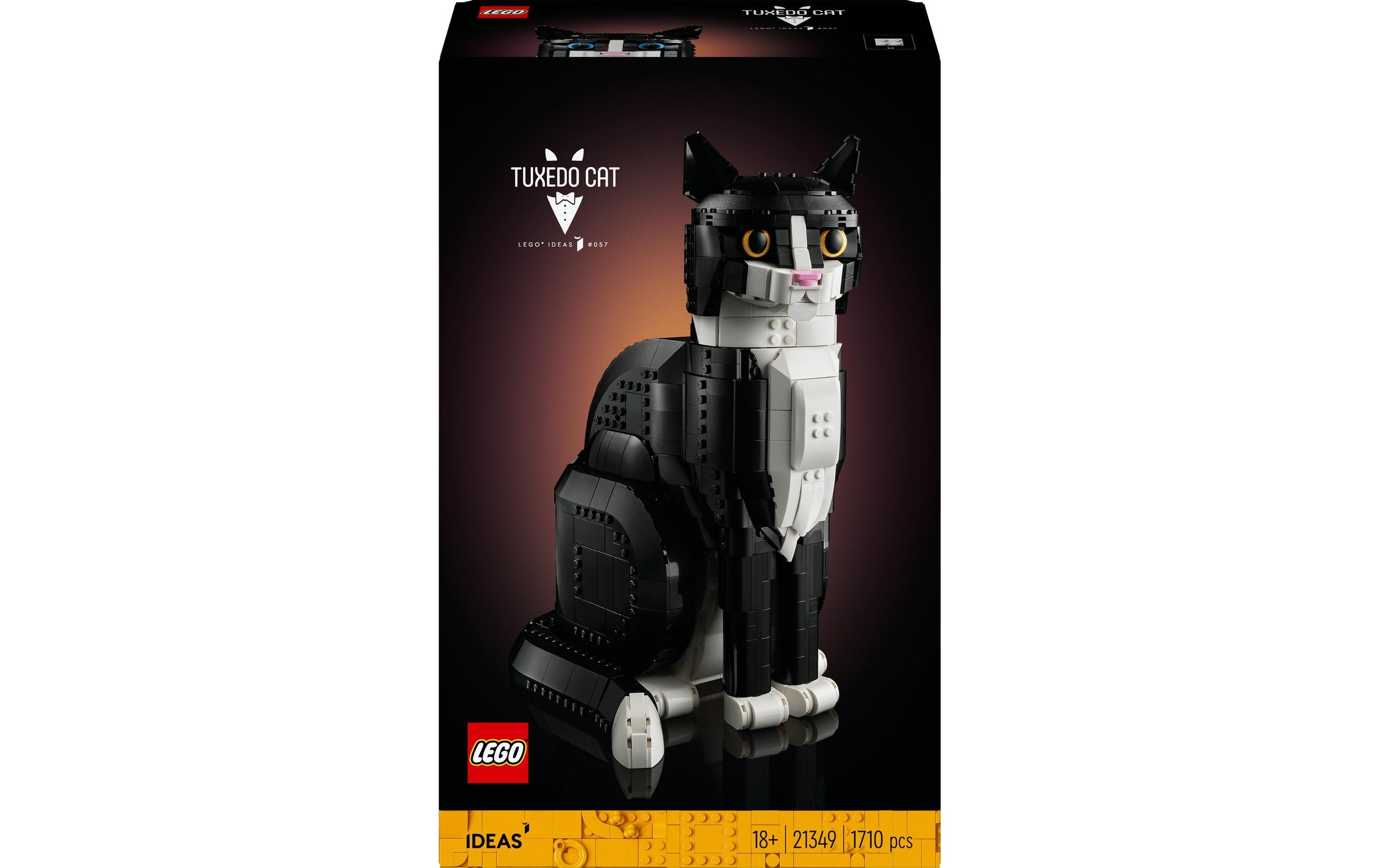 LEGO Spielbausteine "Schwarz-weisse Katze"
