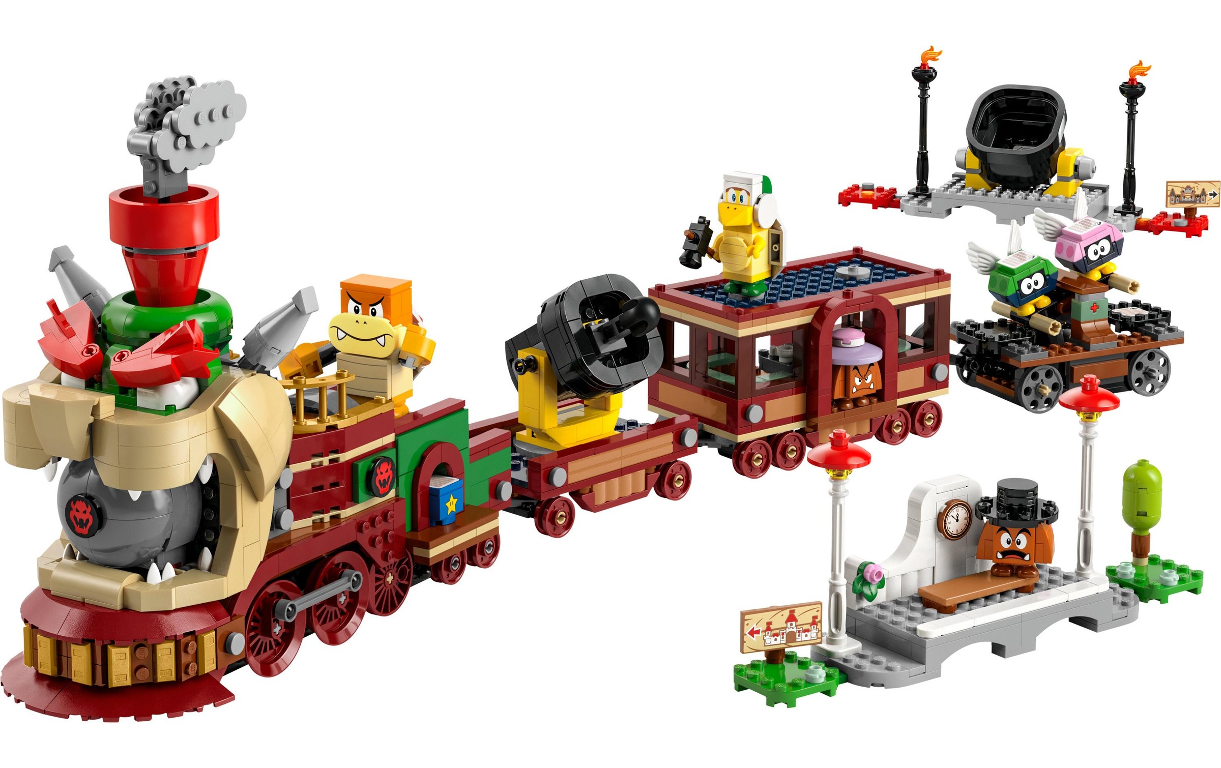 LEGO® Konstruktionsspielsteine »Super Mario Der Bowser-Schnellzug 71437«, (1392 St.)